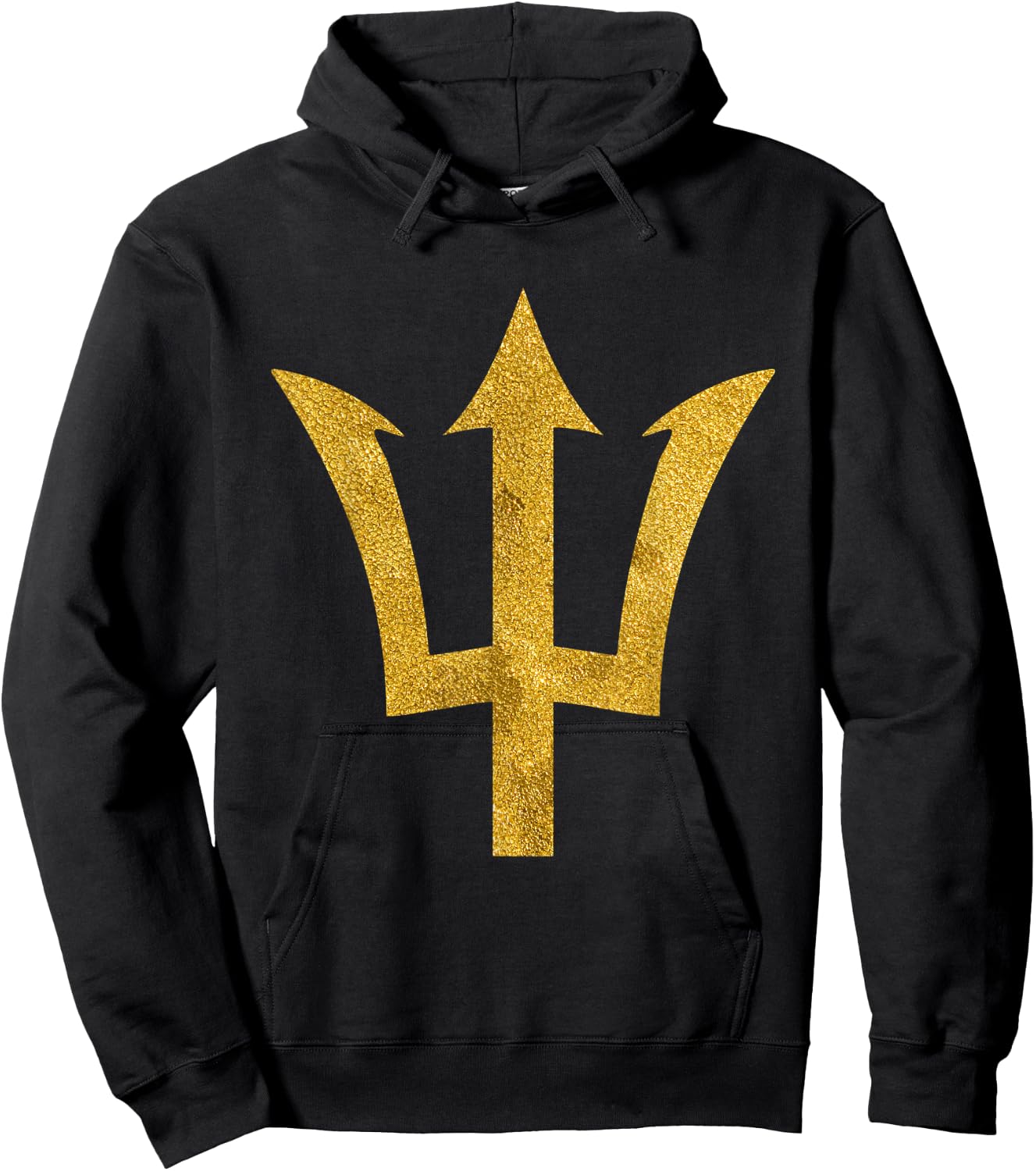Bajan t shirt Barbados est 1966 gold trident Hoodie - Hoodie | Black