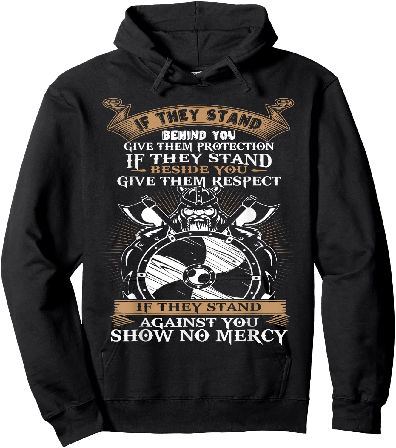 Norse Viking Axe Odin Valhalla Nordic Mythology God Gift Hoodie - Hoodie | Black