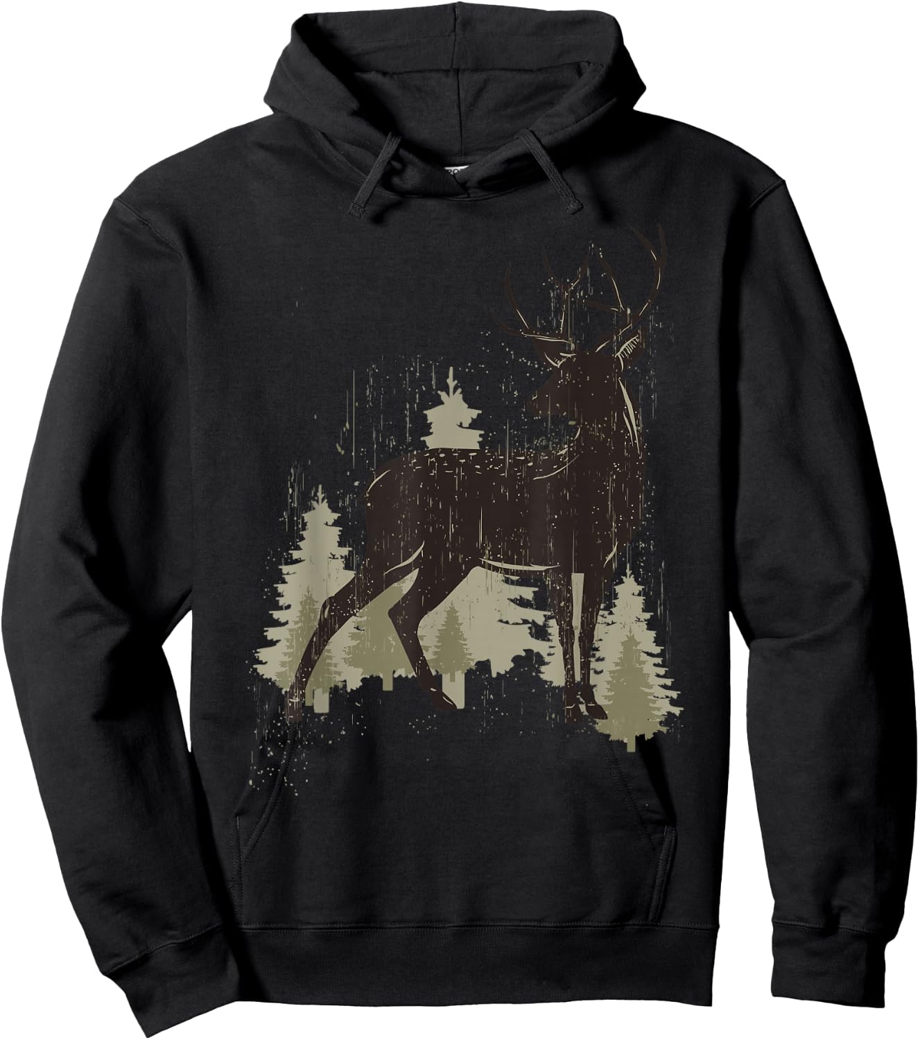 Deer Lover Funny - Deer Hoodie - Hoodie | Black