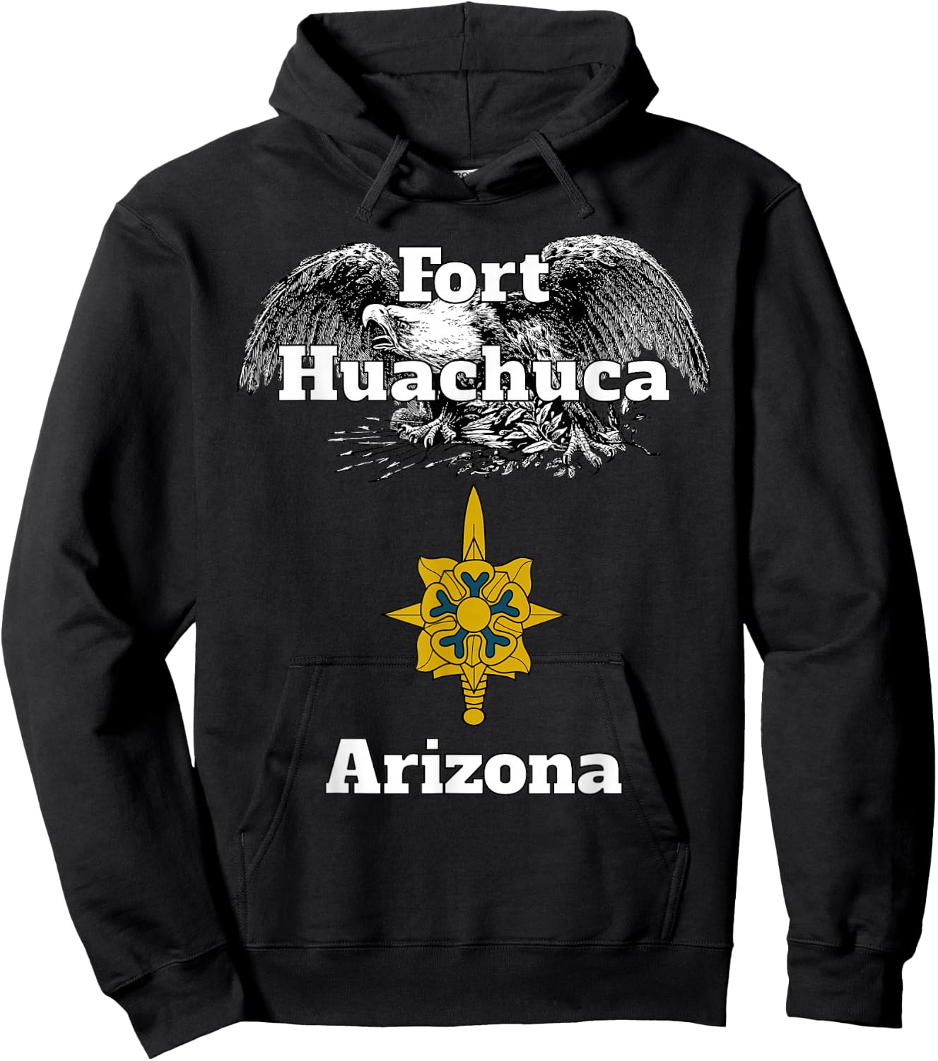 Fort Huachuca Military Intelligence Branch Design design Hoodie - Hoodie | Black