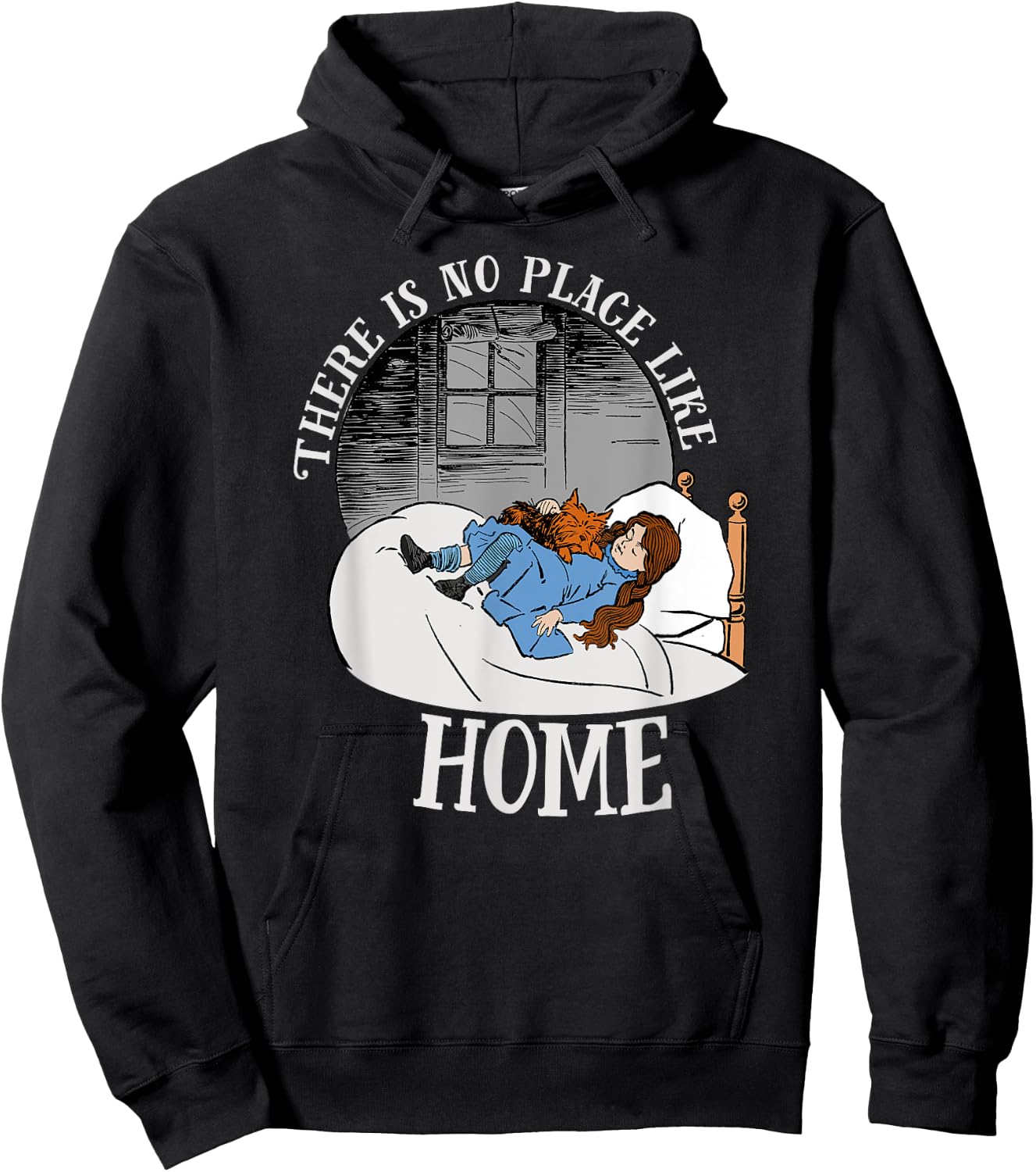 Wizard of OZ Dorothy Shirt Art-There is No PLACE LIKE HOME Hoodie - Hoodie | Black