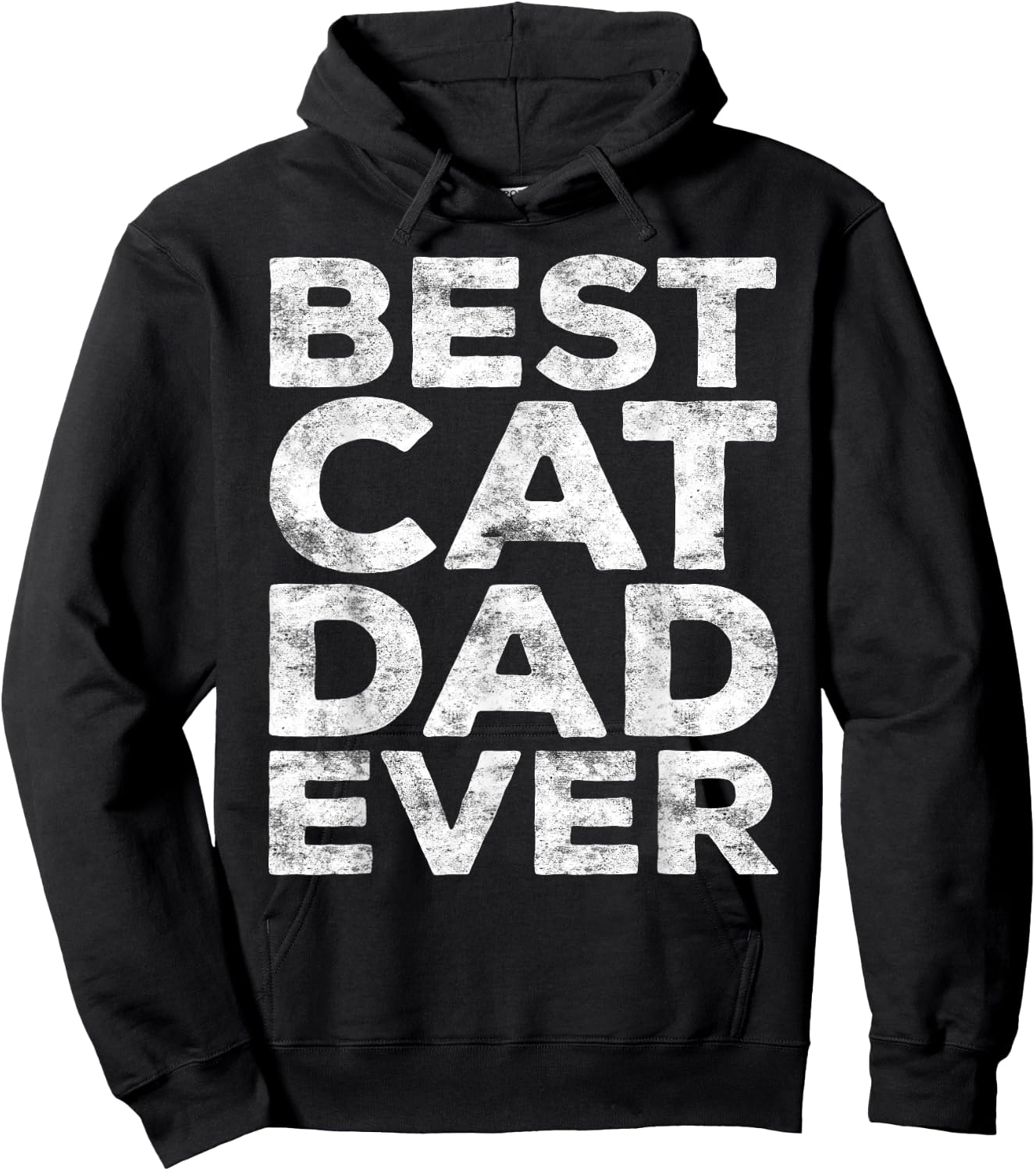 Best Cat Dad Ever Shirt Men Fathers Day Best Cat Dad Hoodie - Hoodie | Black