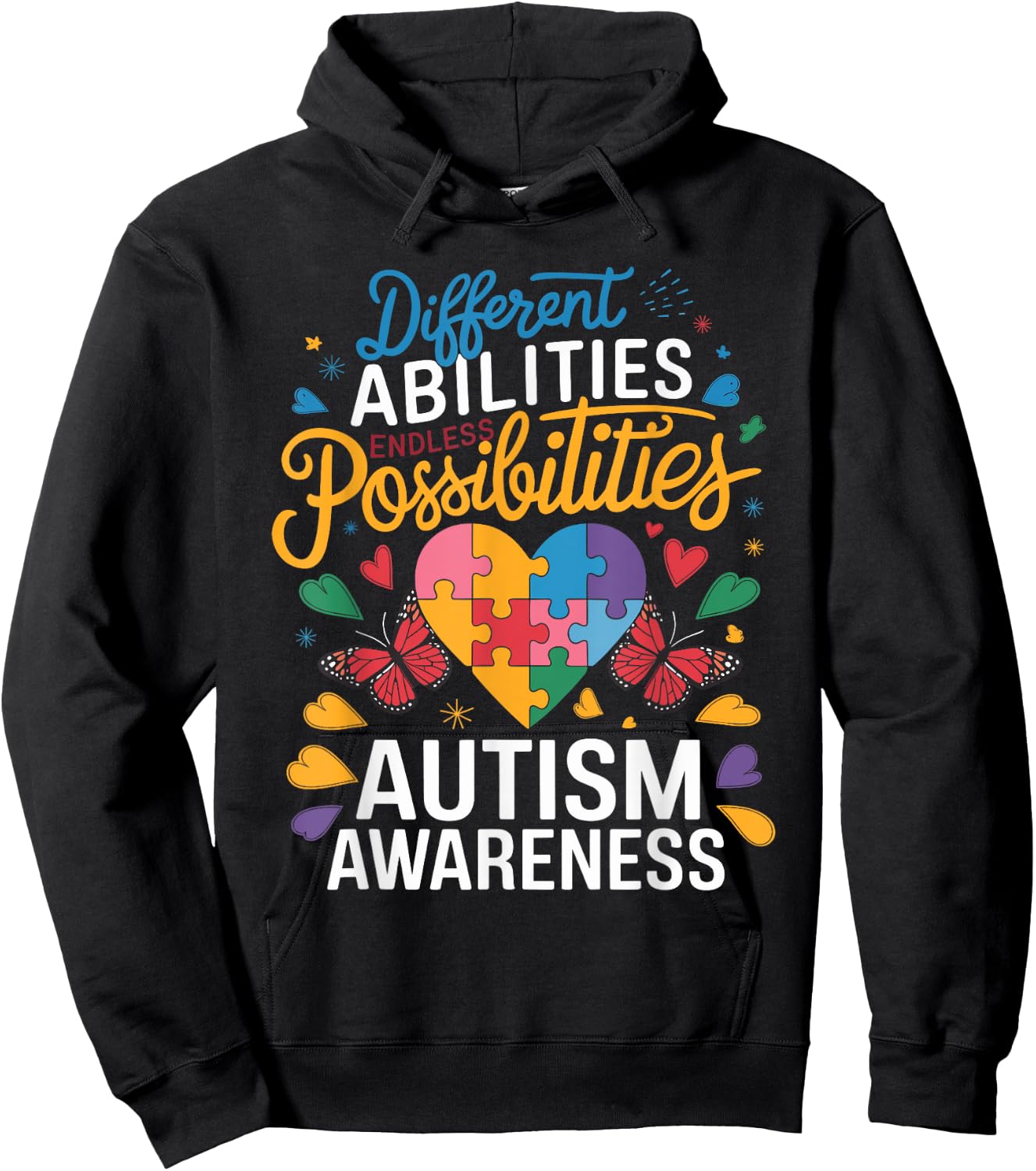 Autism Awareness Month Hoodie - Hoodie | Black
