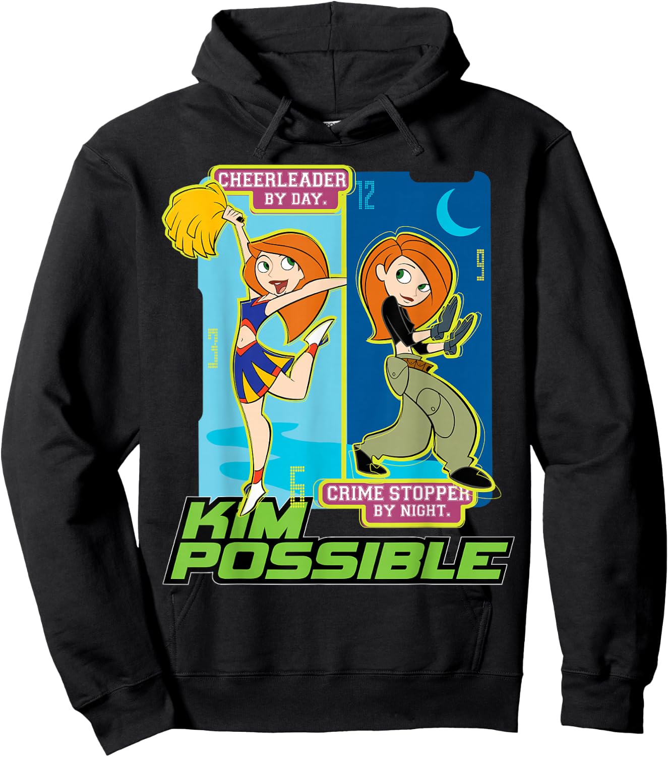 Kim Possible - Cheerleader and Crime Stopper Hoodie - Hoodie | Black