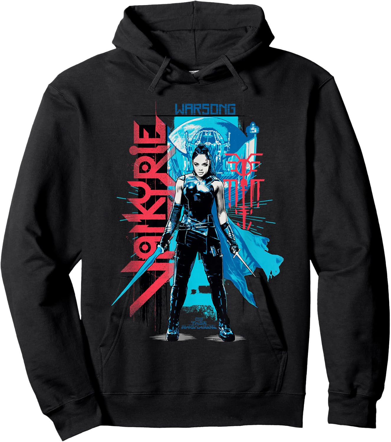 Marvel Thor Ragnarok Valkyrie Warsong Heroine Hoodie - Hoodie | Black
