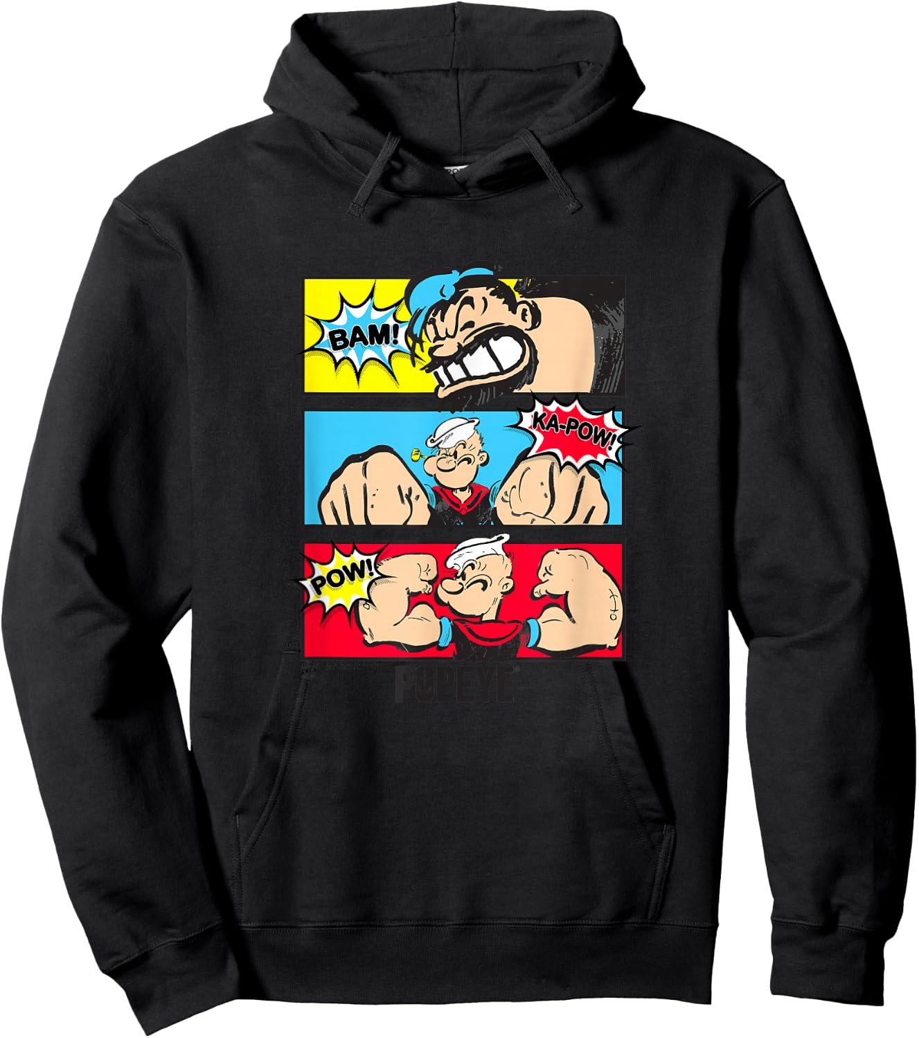 Popeye and Bluto Comic Strip #38964 Hoodie - Hoodie | Black