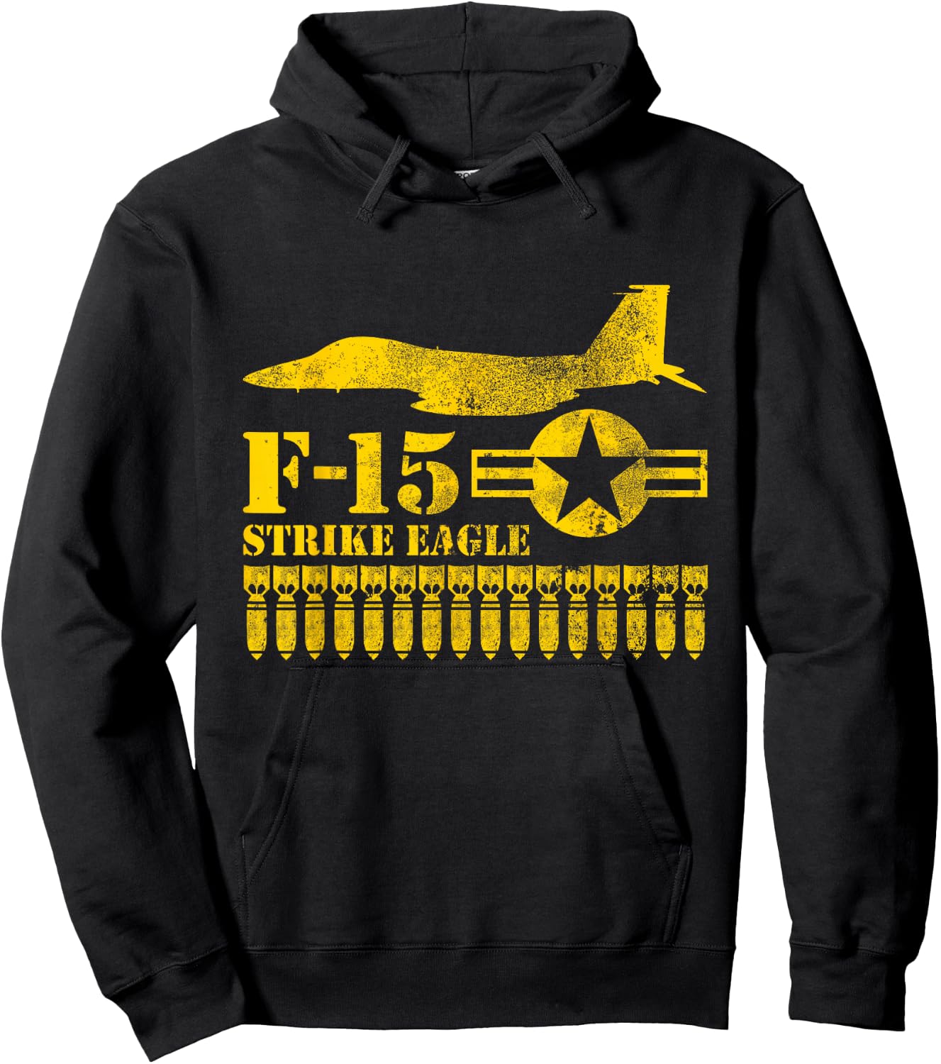 F-15 Strike Eagle Air Force T shirt Hoodie - Hoodie | Black