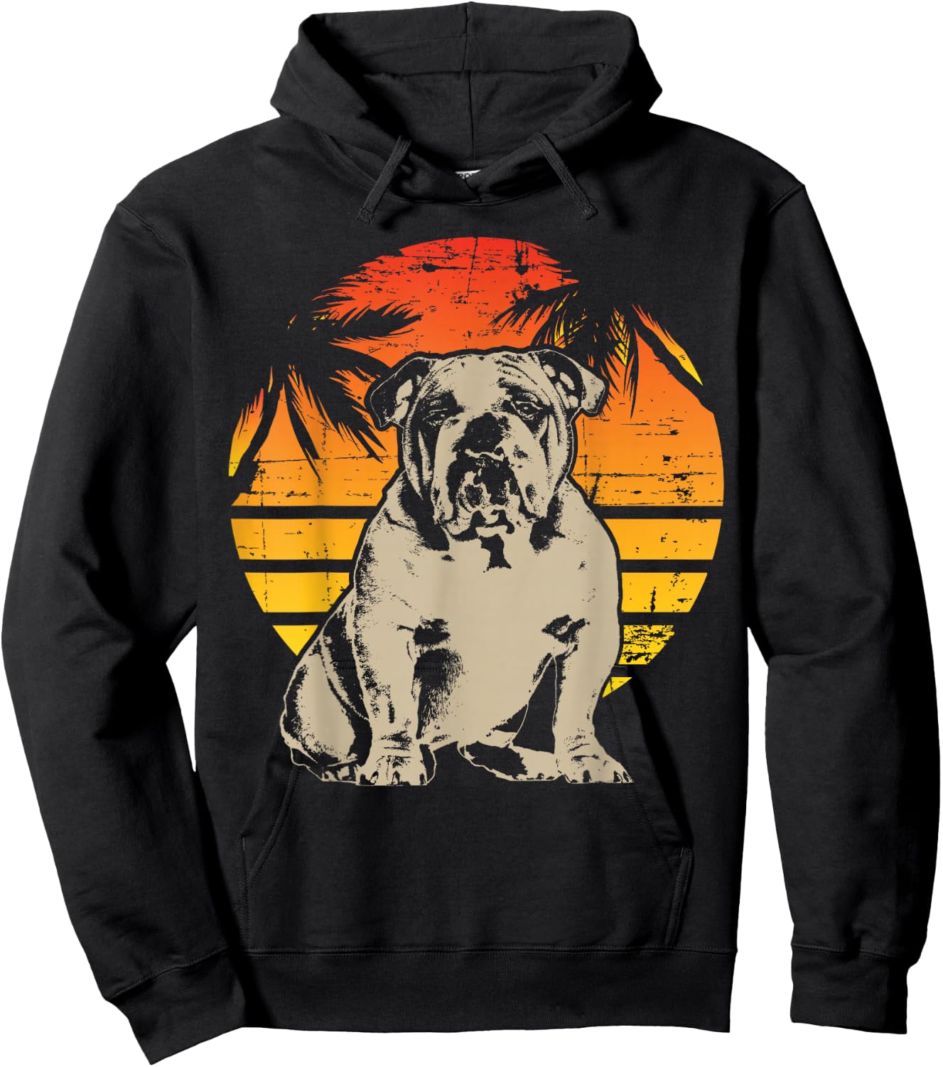 English Bulldog British Bulldog Hoodie - Hoodie | Black