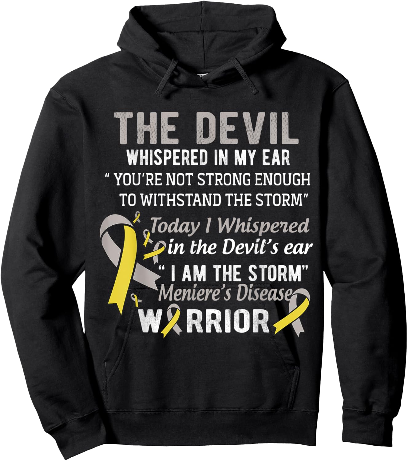 I am the Storm Meniere's Disease Warrior Hoodie - Hoodie | Black