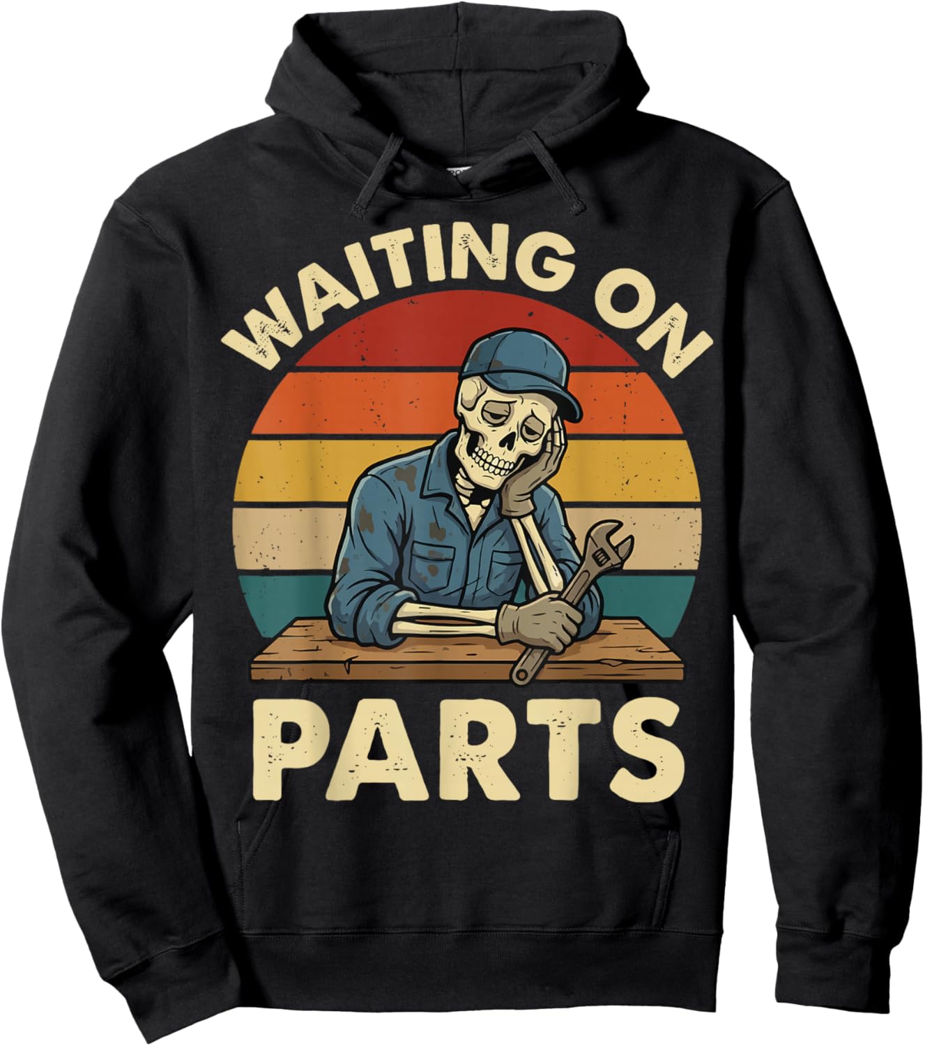 Waiting On Parts Skeleton Hoodie - Hoodie | Black