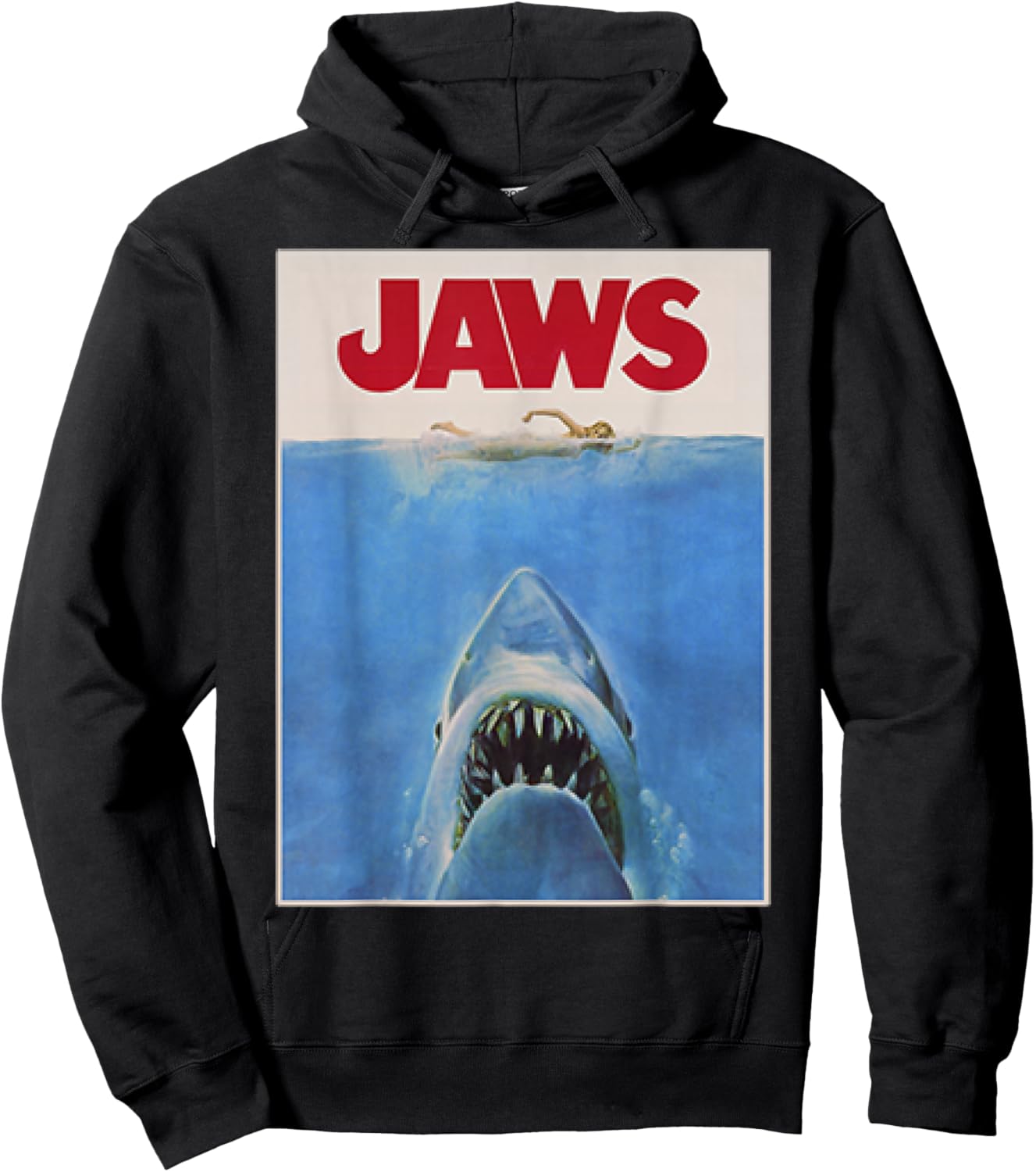 Jaws Original Movie Poster Hoodie - Hoodie | Black
