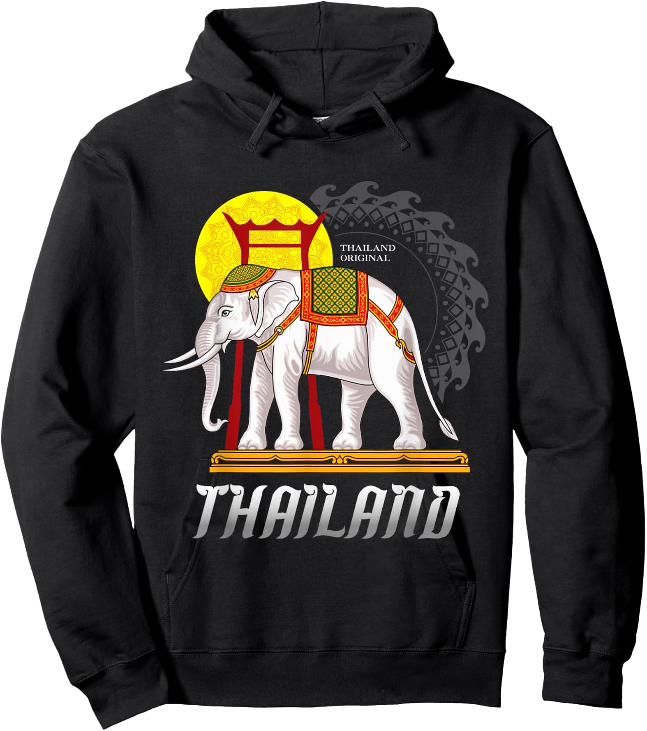 Thailand Original Thai elephant Gift women Hoodie - Hoodie | Black