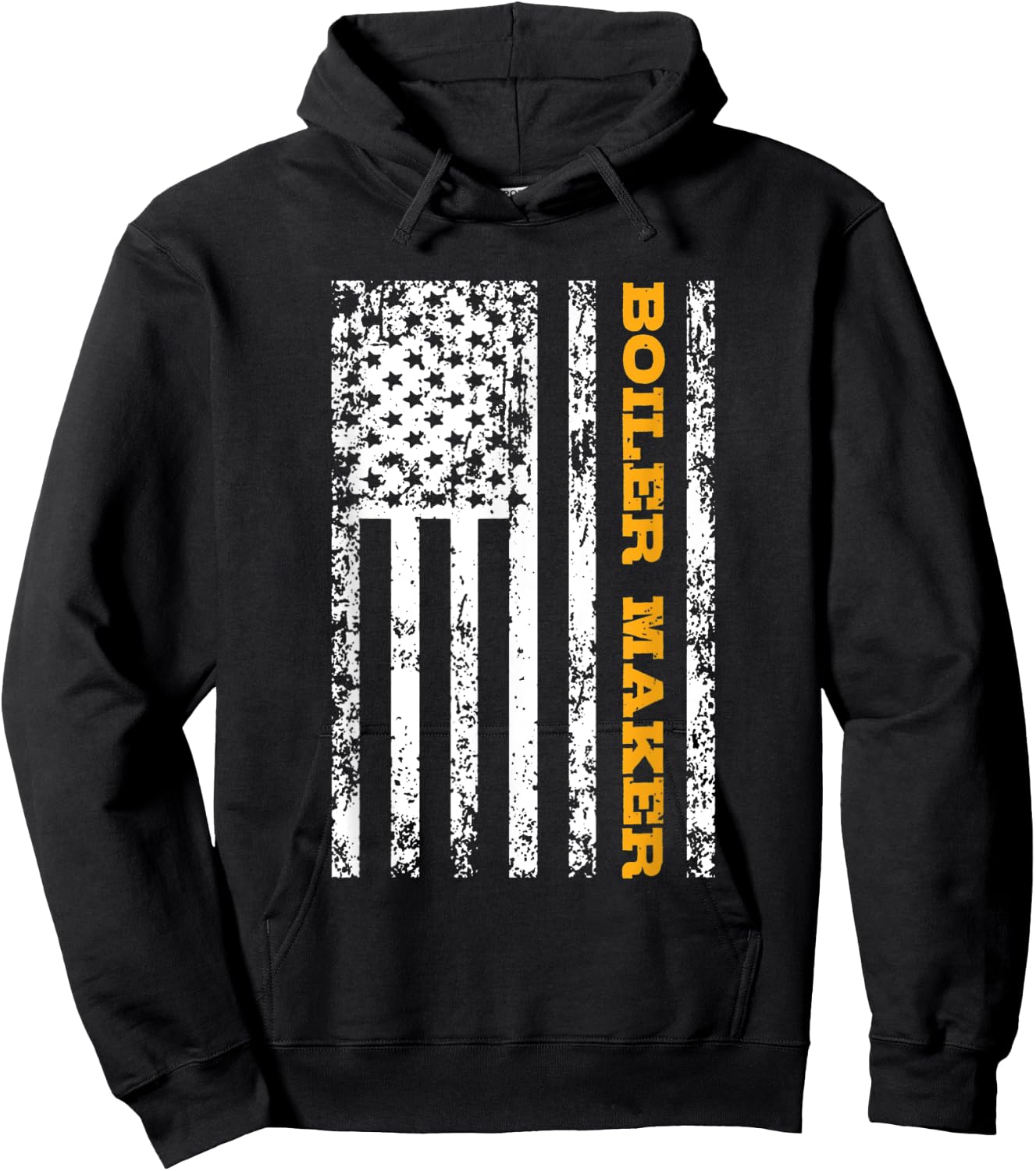 Boiler Maker USA Flag Gift Women Men Hoodie - Hoodie | Black