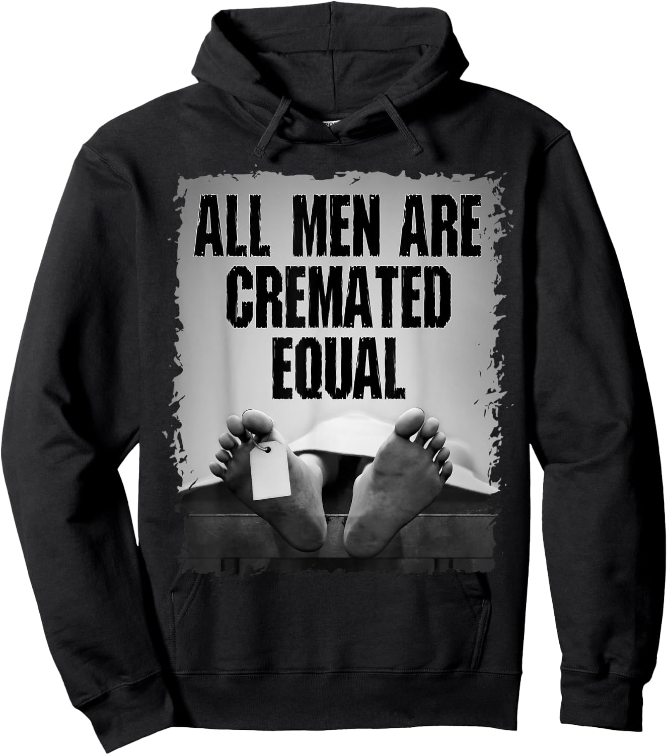 All Men Are Cremated Equal Goth Dead Body Coroner Hoodie - Hoodie | Black