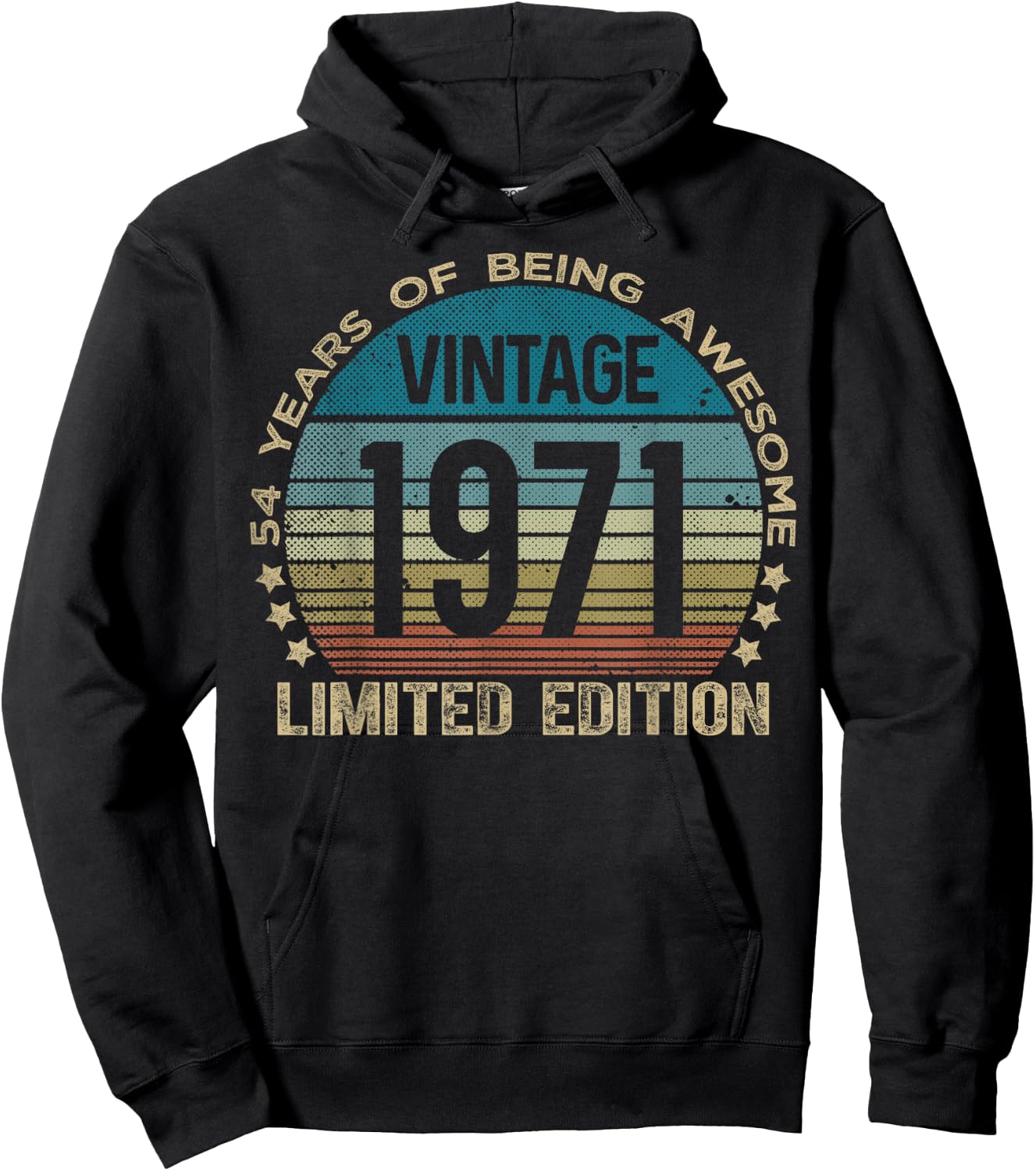 54 Year Old Gifts Vintage 1971 Limited Edition 54th Birthday Hoodie - Hoodie | Black