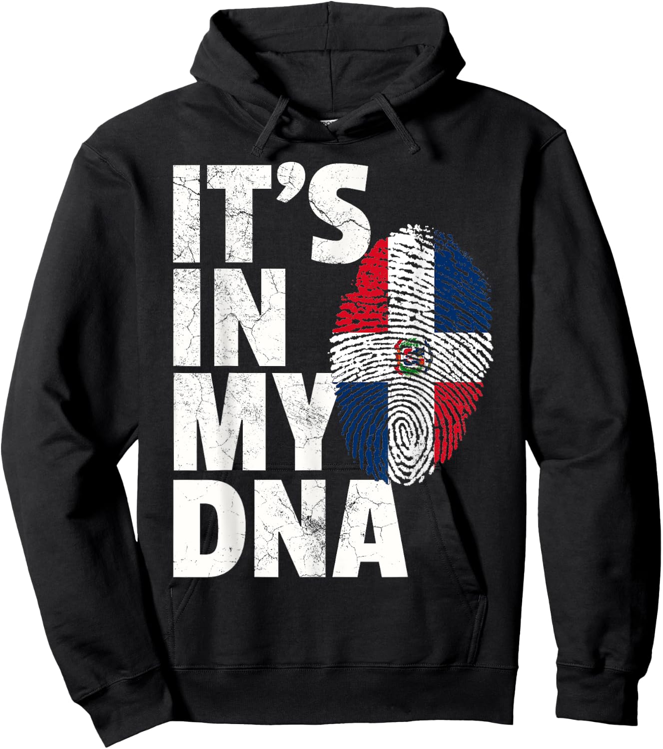 IT'S IN MY DNA Dominican Republic Flag Official Pride Gift Hoodie - Hoodie | Black