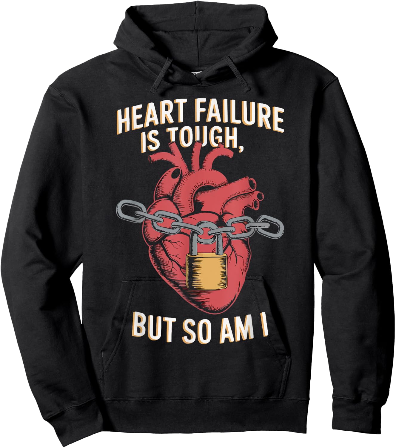 Congestive Heart Failure Chronic Disease CHF Awareness Hoodie - Hoodie | Black
