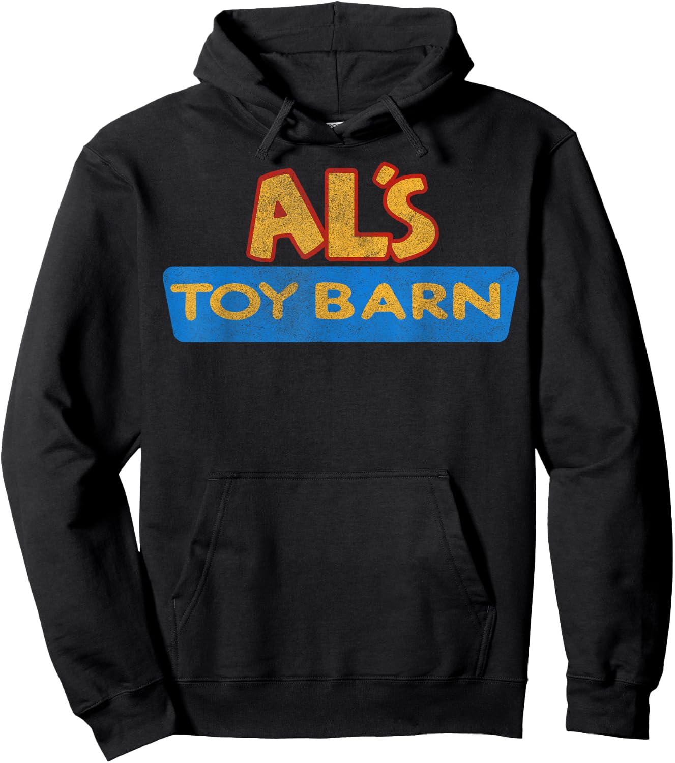 Disney Pixar Toy Story Al's Toy Barn Distressed Logo Hoodie - Hoodie | Black