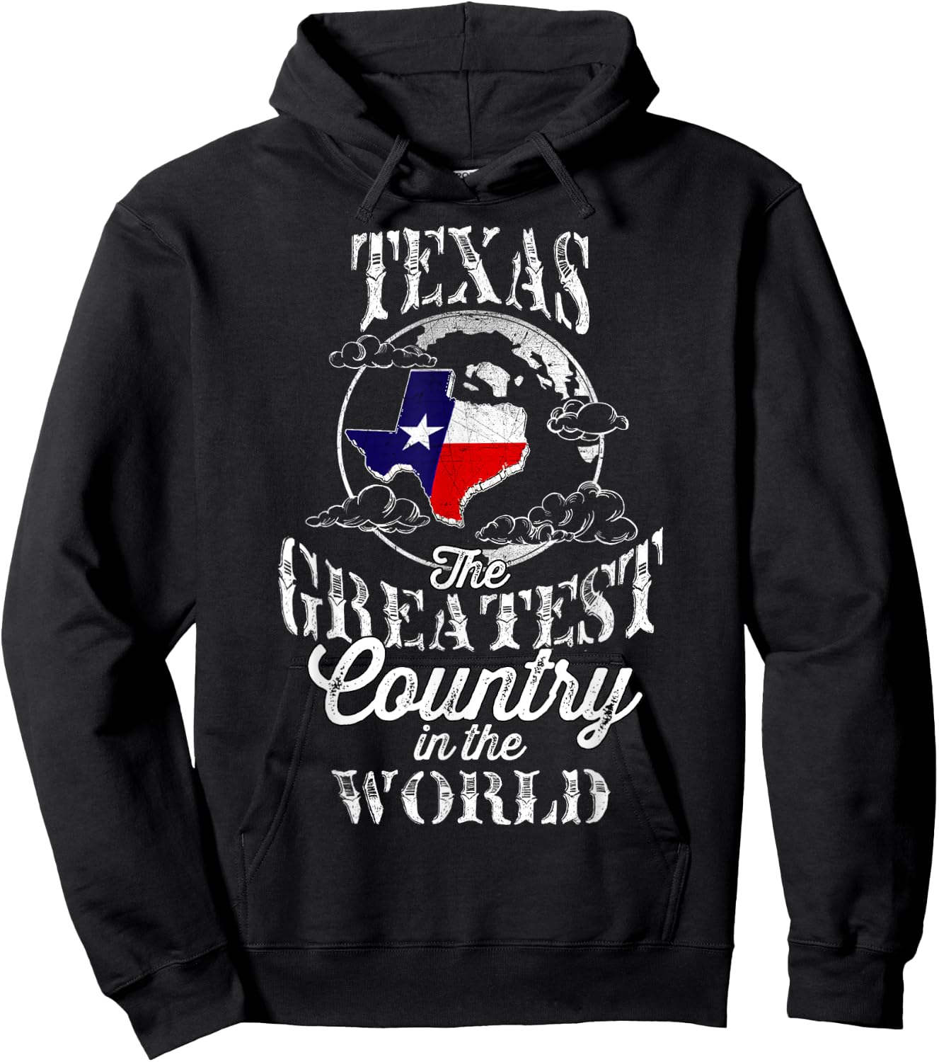 Texas The Greatest Country In The World Hoodie - Hoodie | Black