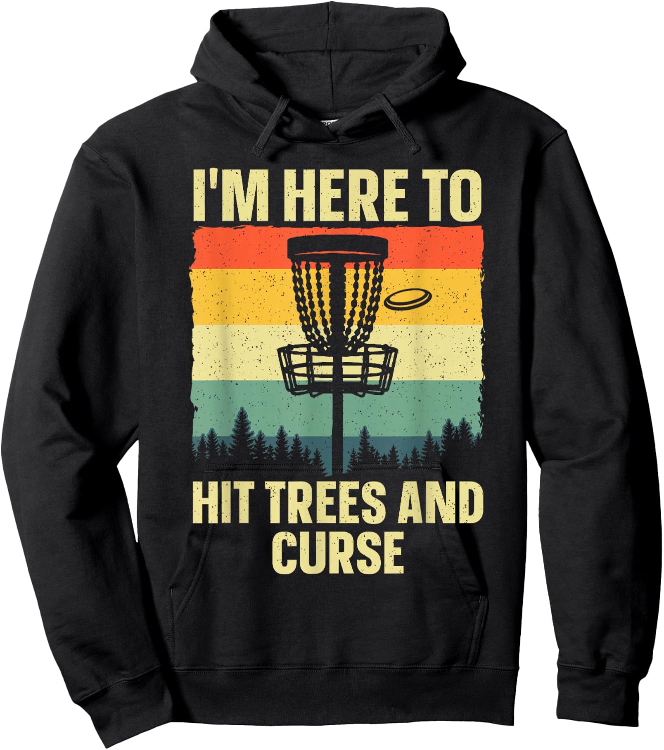 Best Disc Golf Art Women Kids Disc Golfer Disc Golf Hoodie - Hoodie | Black