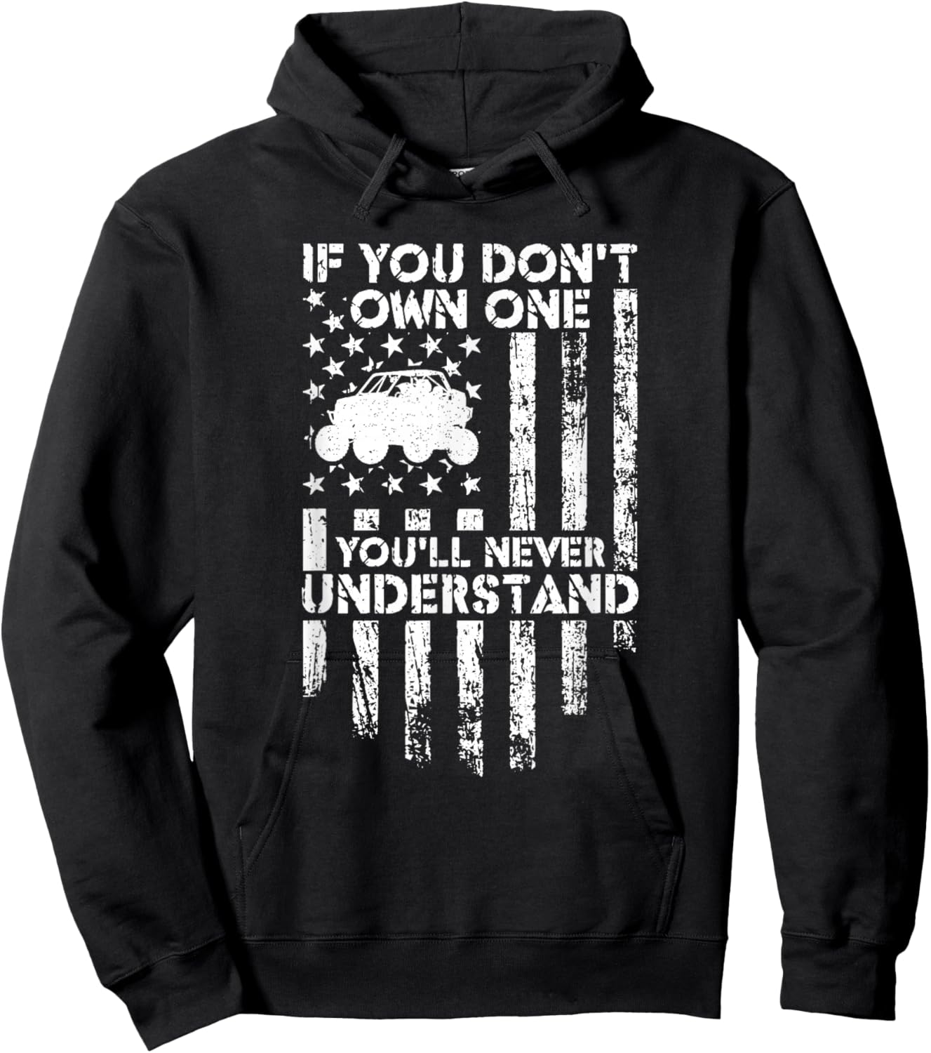 You'll Never Understand Funny Offroading UTV Side By Side Hoodie - Hoodie | Black