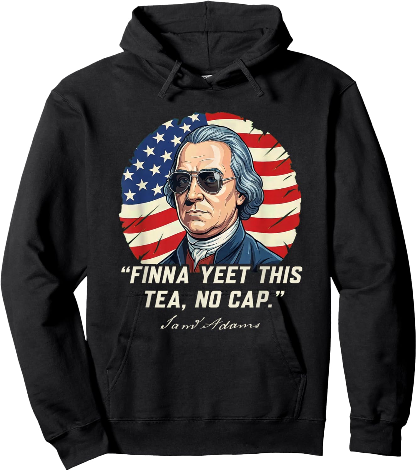 Finna Yeet This Tea No Cap Funny American Hoodie - Hoodie | Black
