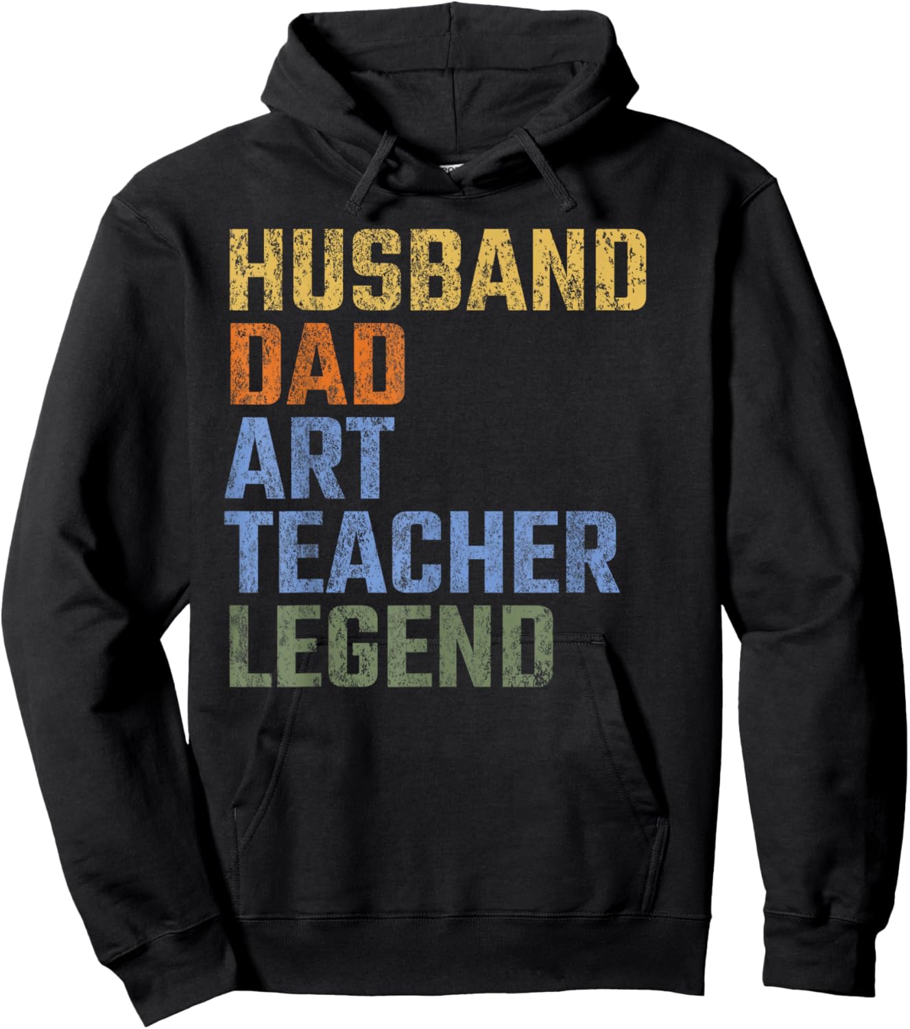 Husband Dad Art Teacher Legend Fathers Day Artist Hoodie - Hoodie | Black