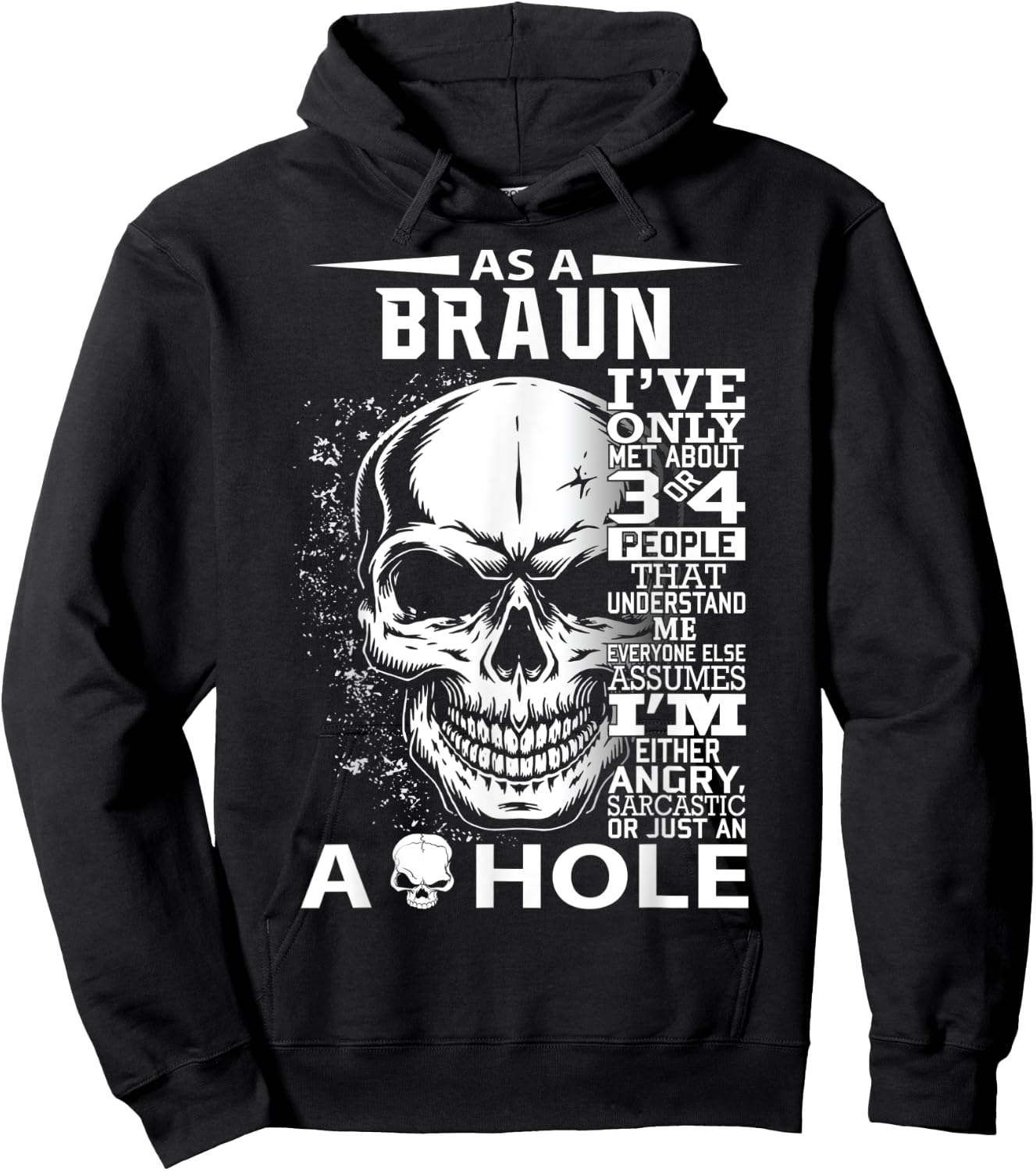 BRAUN Definition Personalized custom name loving kind Hoodie - Hoodie | Black
