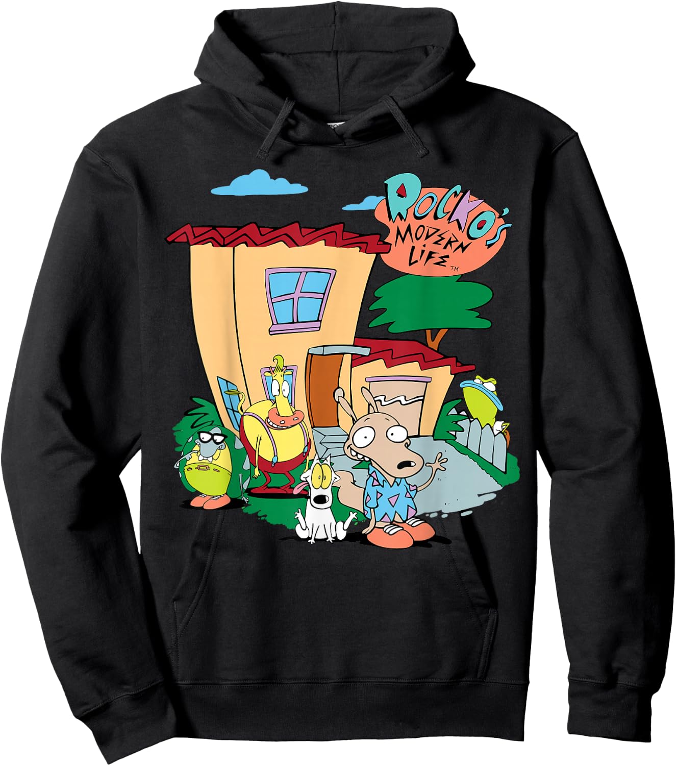 Rocko's Modern Life House Poster Hoodie - Hoodie | Black