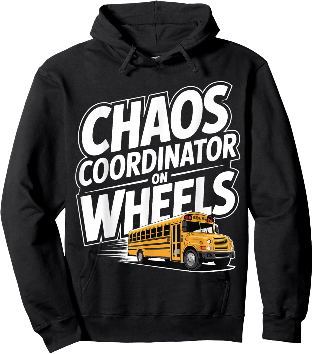 School Bus Driver Humor Yellow Bus Hoodie - Hoodie | Black