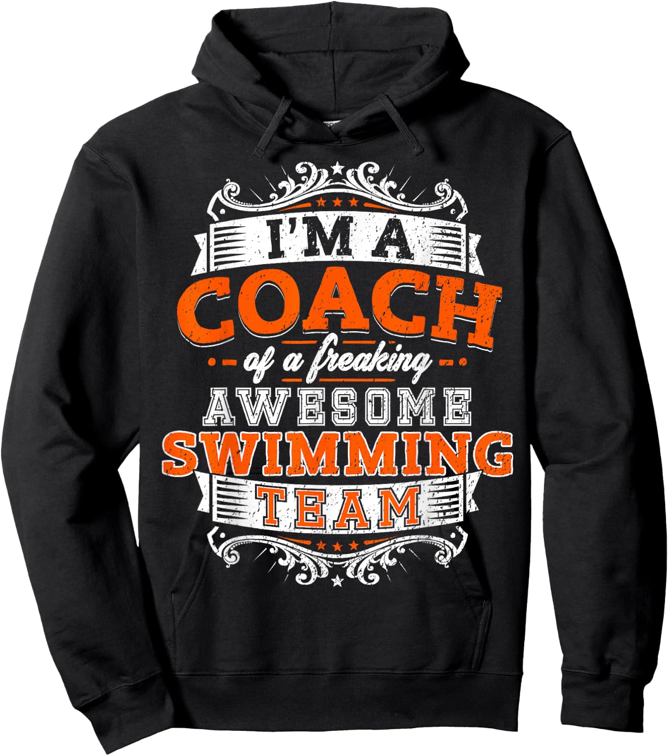 Swimmer Coach : Gift your swimming coach shirt Hoodie - Hoodie | Black
