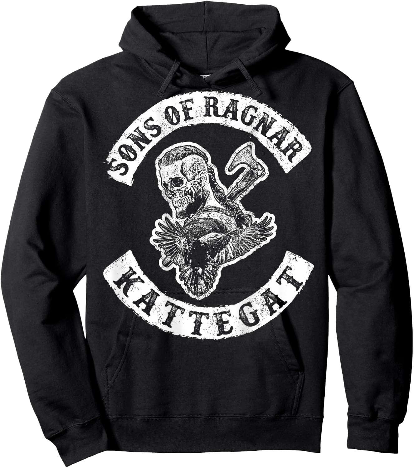 Sons of Ragnar - Kattegat (on Back) Hoodie - Hoodie | Black