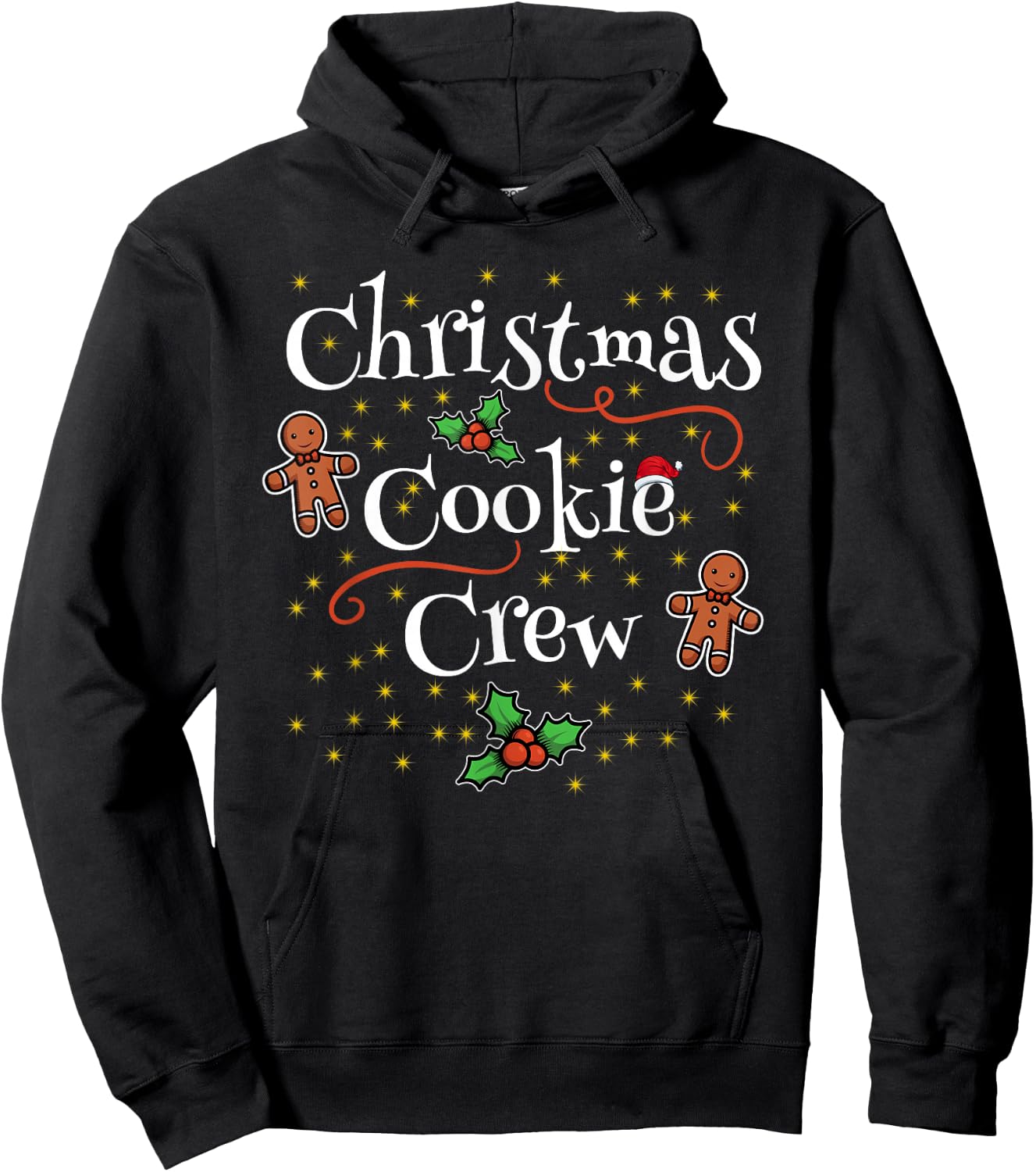 CHRISTMAS COOKIE CREW Family Matching Xmas Outfit Hoodie - Hoodie | Black