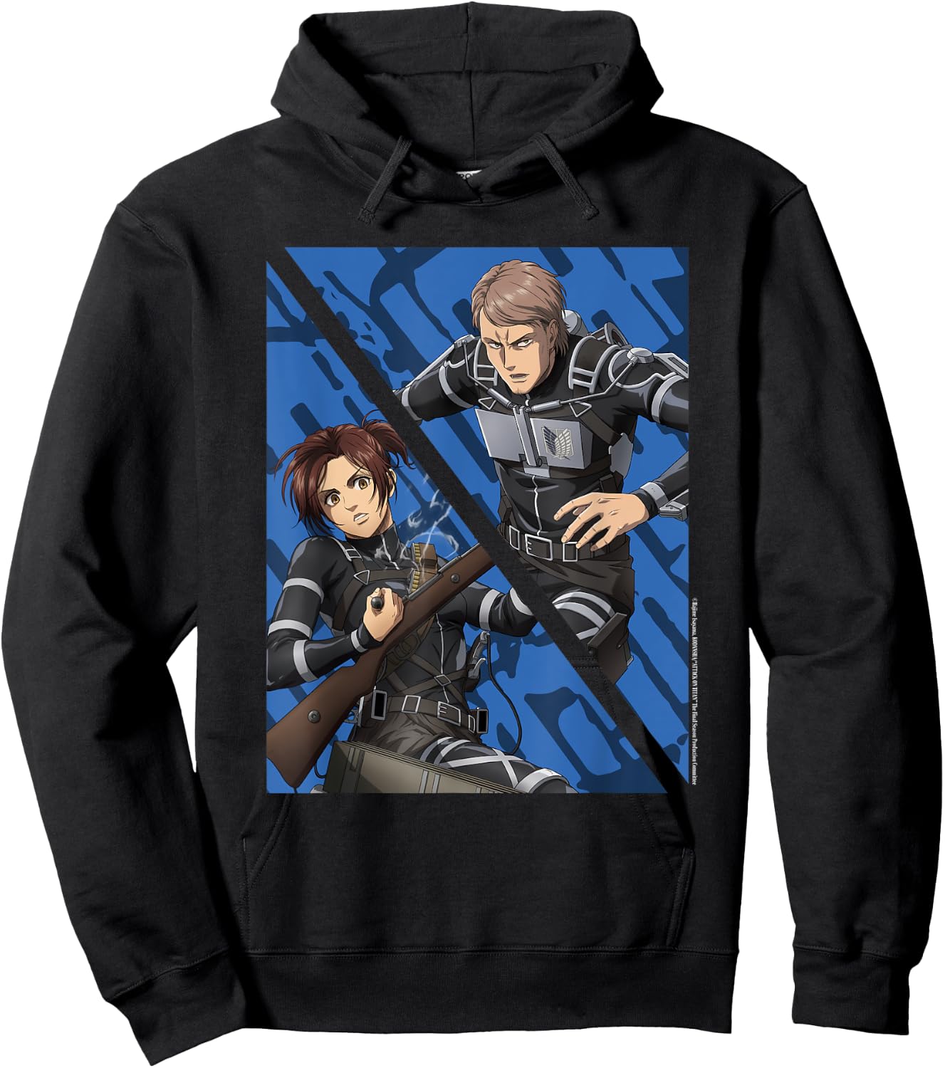 Attack on Titan Final Season - "Sasha Braus & Jean Kirstein" Hoodie - Hoodie | Black