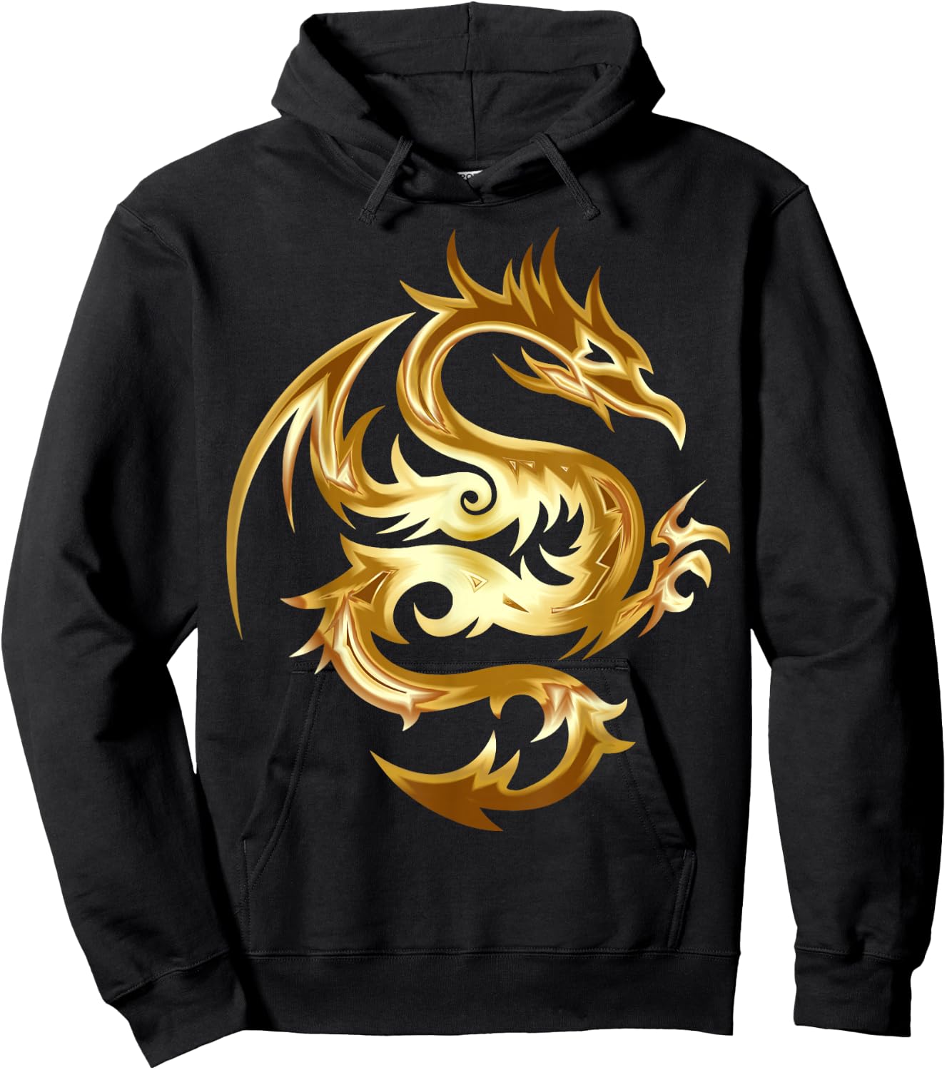 Dragon Gold Hoodie - Hoodie | Black