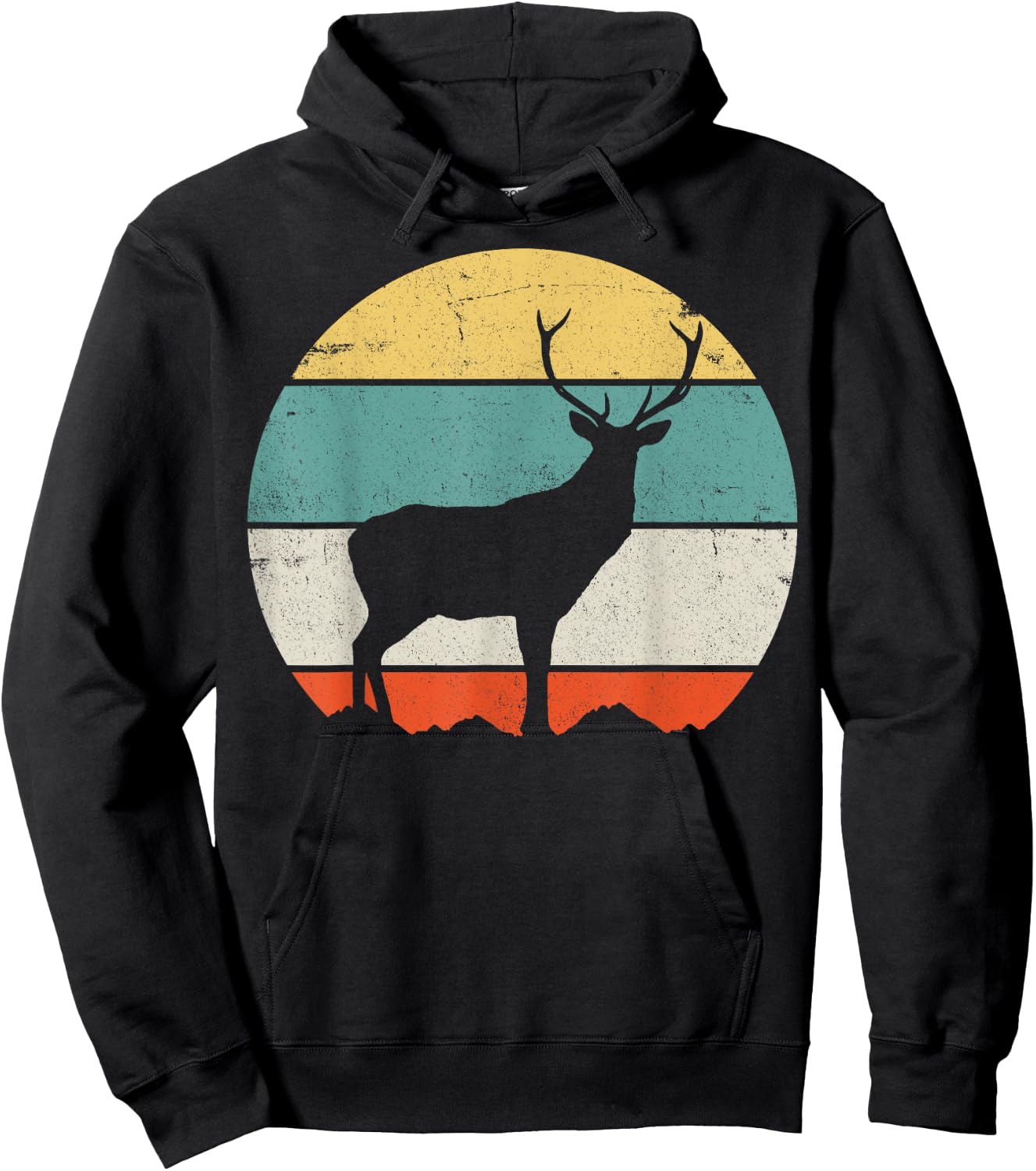 Hunting Deer Hoodie - Hoodie | Black