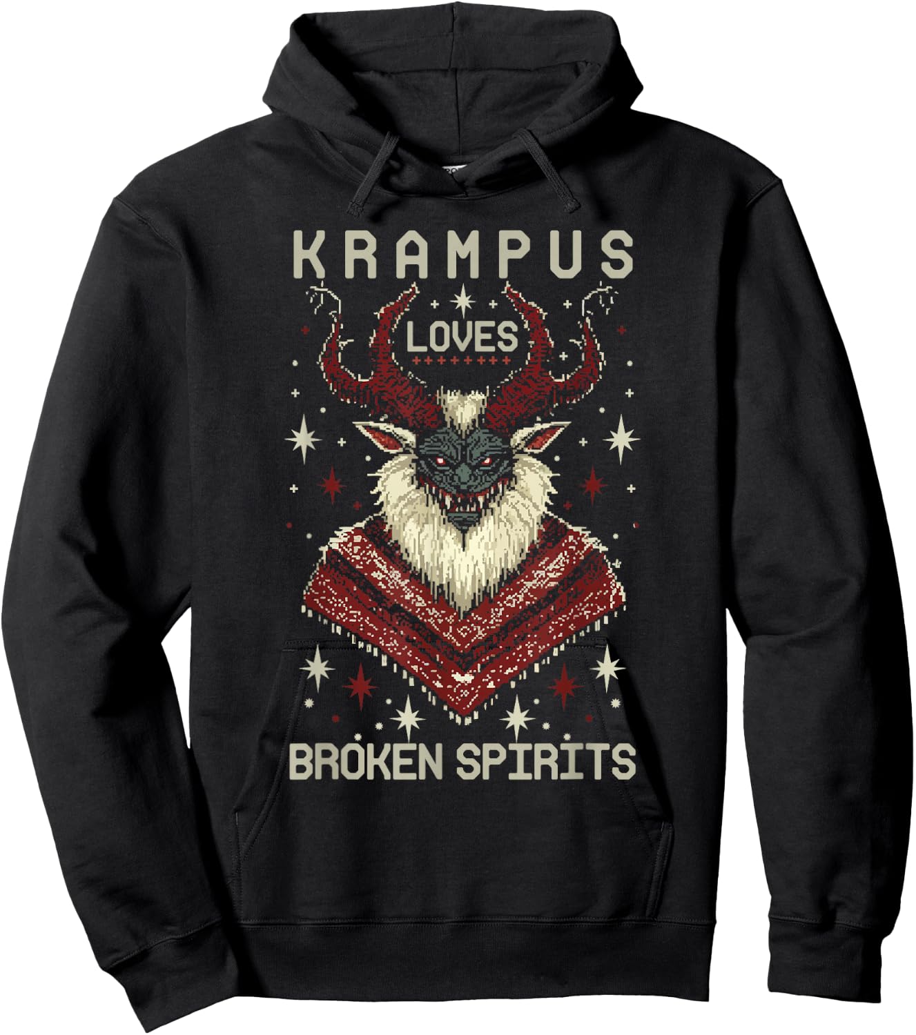Krampusnacht Christmas Monster Krampus Lover Festive Horror Hoodie - Hoodie | Black