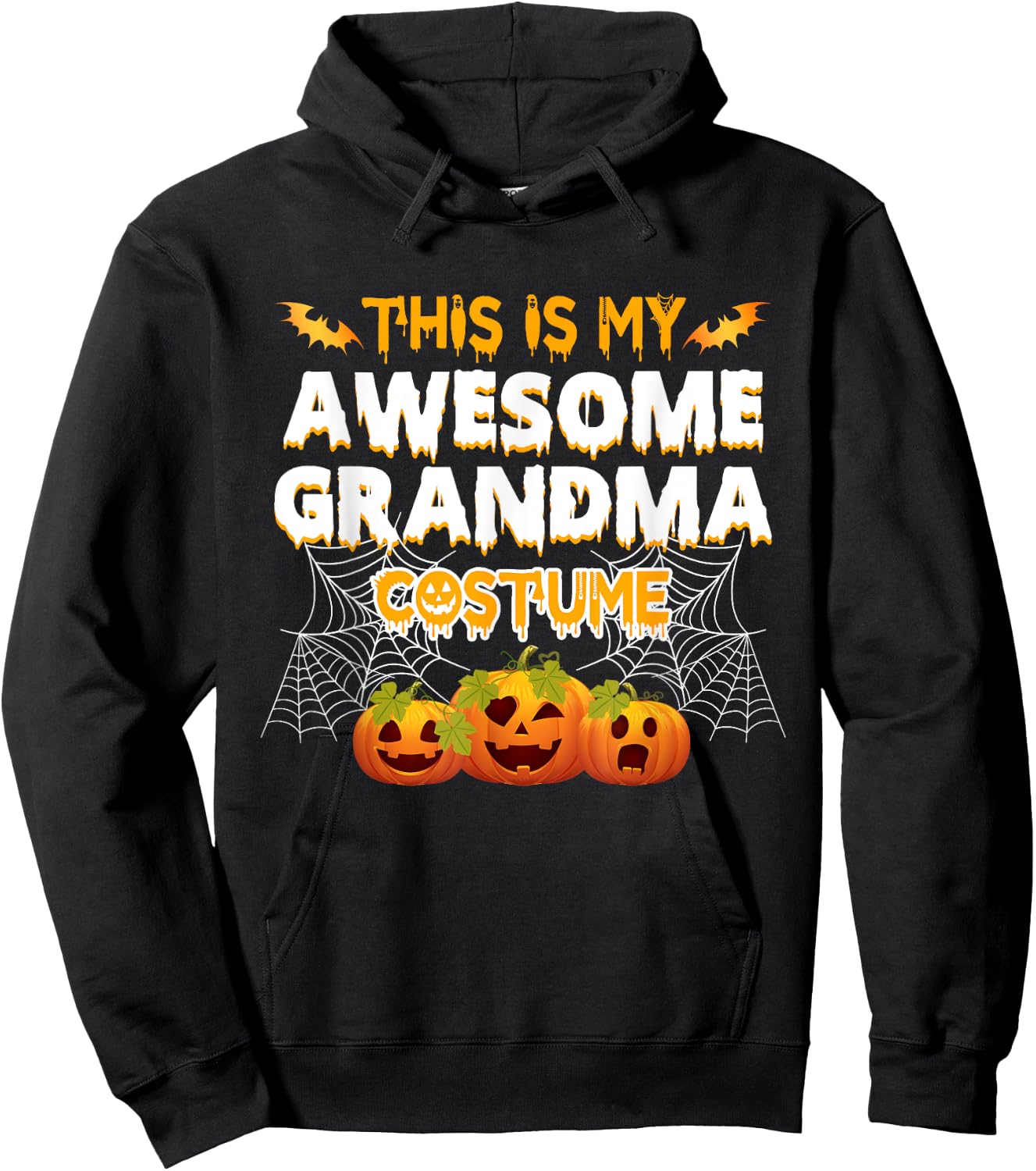 This is My Awesome Grandma Costume Hoodie - Hoodie | Black