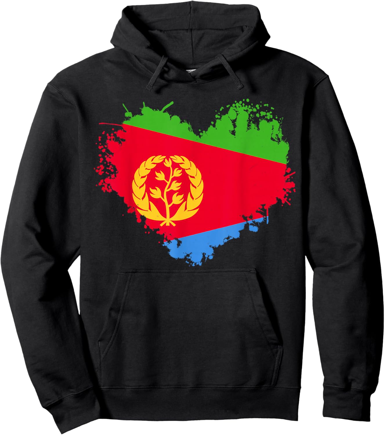 Eritrean Flag Outfit Idea & Eritrea Heritage Theme Hoodie - Hoodie | Black