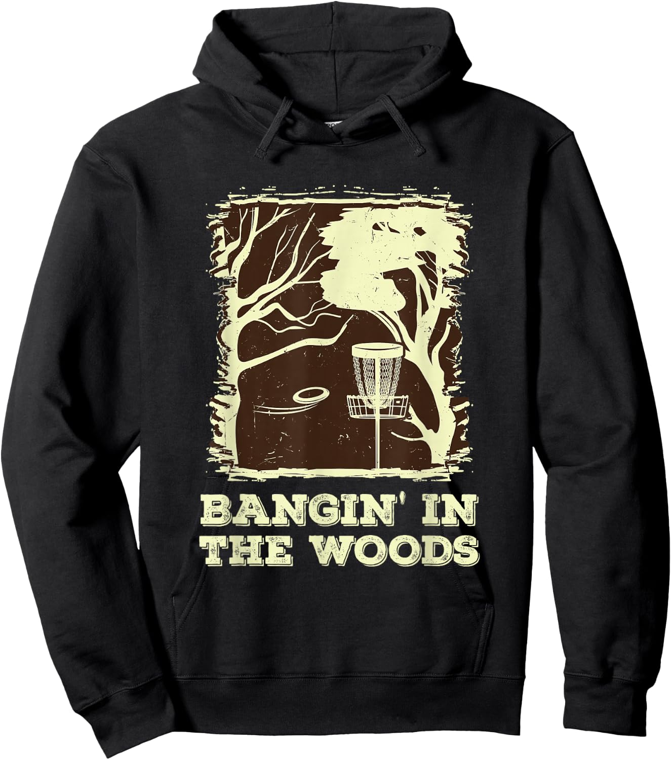 Bangin' In The Woods for Disc Golf Hoodie - Hoodie | Black