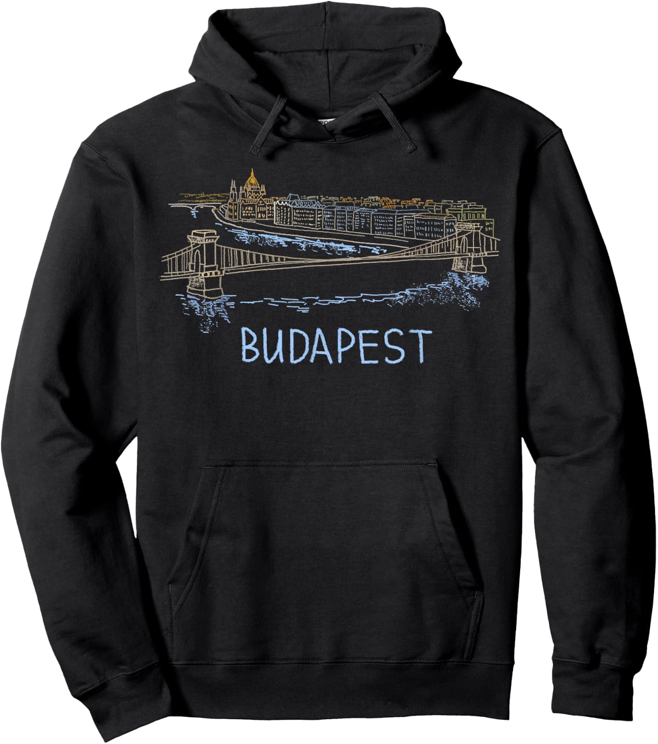Budapest city Shirt T Shirt Hoodie - Hoodie | Black