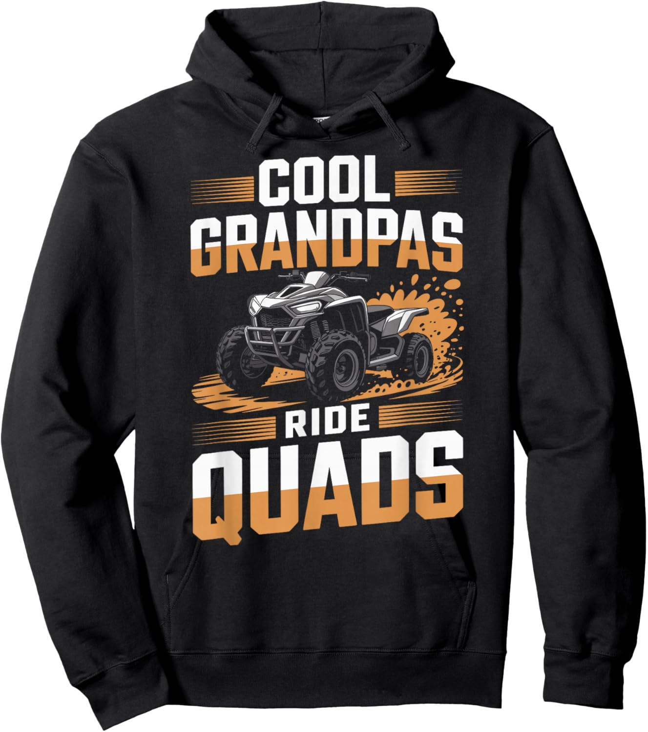 Funny Quad Bike ATV Father's Day Cool Grandpas Ride Quads Hoodie - Hoodie | Black