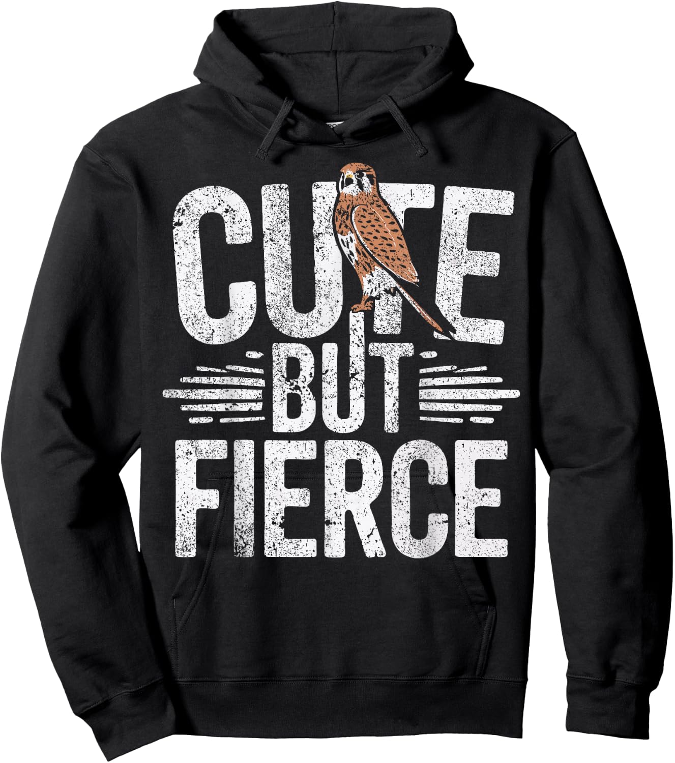 American Kestrel Cute But Fierce Kestrel Hoodie - Hoodie | Black