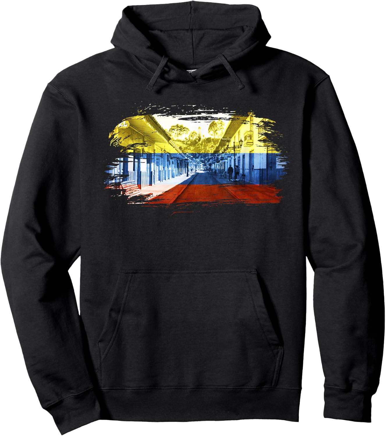 Colombian Flag with Colombian Art Gift Paisa Medellin Hoodie - Hoodie | Black