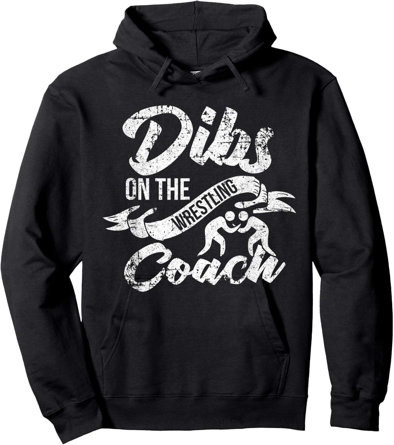 Wrestling Coach's Wife Girlfriend Shirt Dibs On The Coach Hoodie - Hoodie | Black