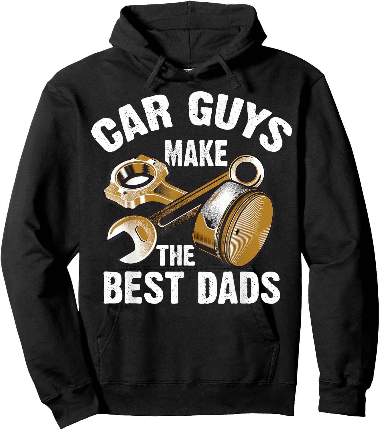 Cute Funny Car Guys Make The Best Dads Shirt Garage Gift Hoodie - Hoodie | Black