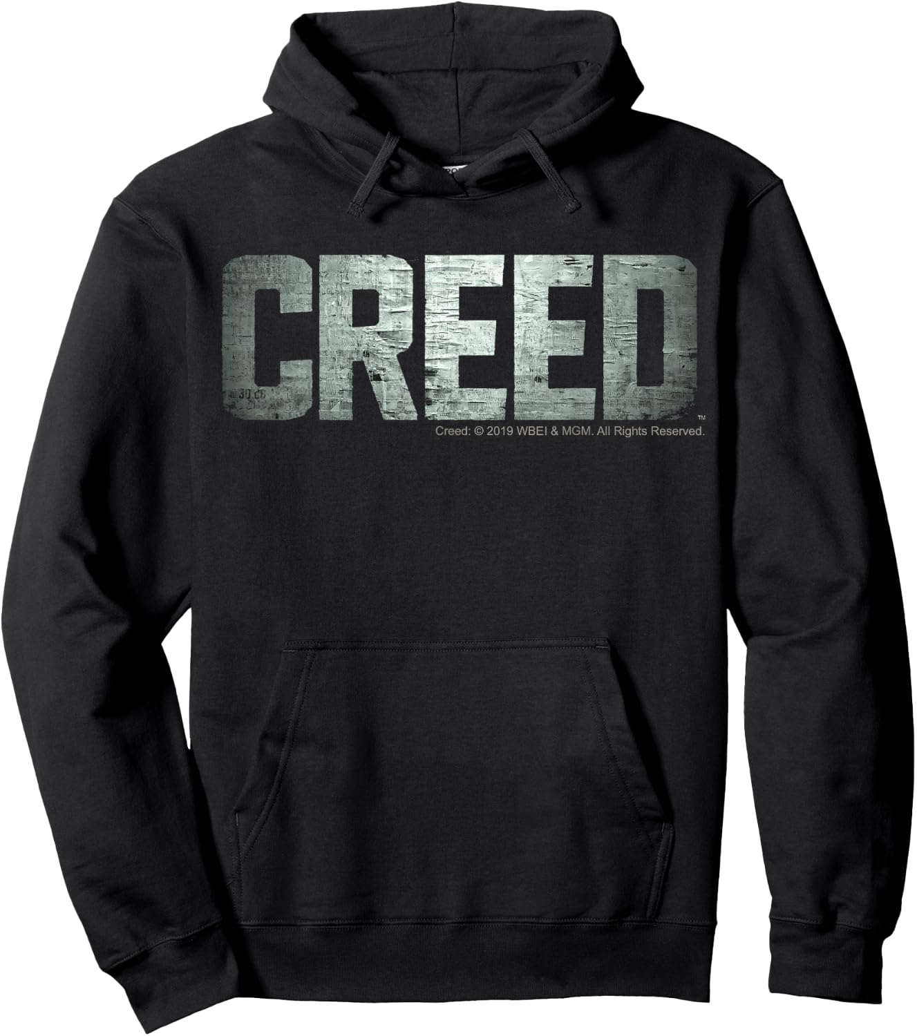 Creed Distressed Silver Movie Logo Hoodie - Hoodie | Black