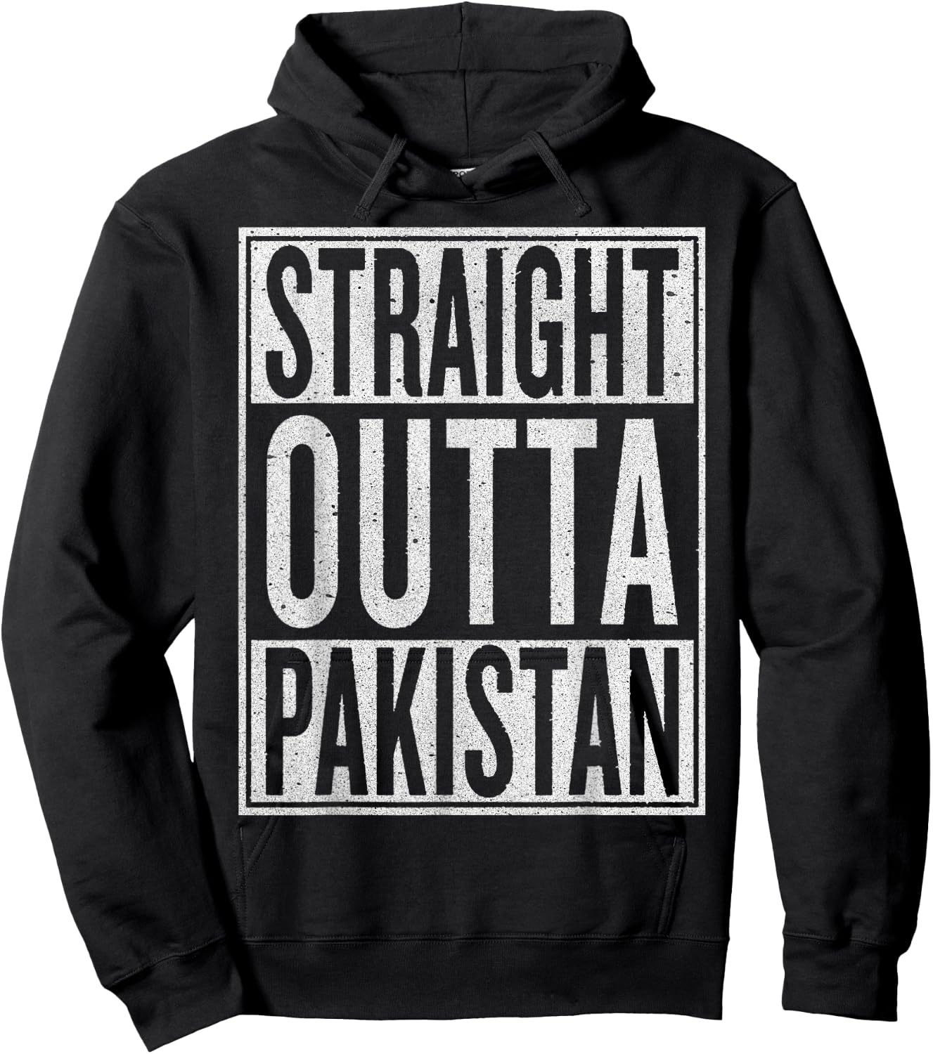 Straight Outta Pakistan Funny Travler Gift Hoodie - Hoodie | Black