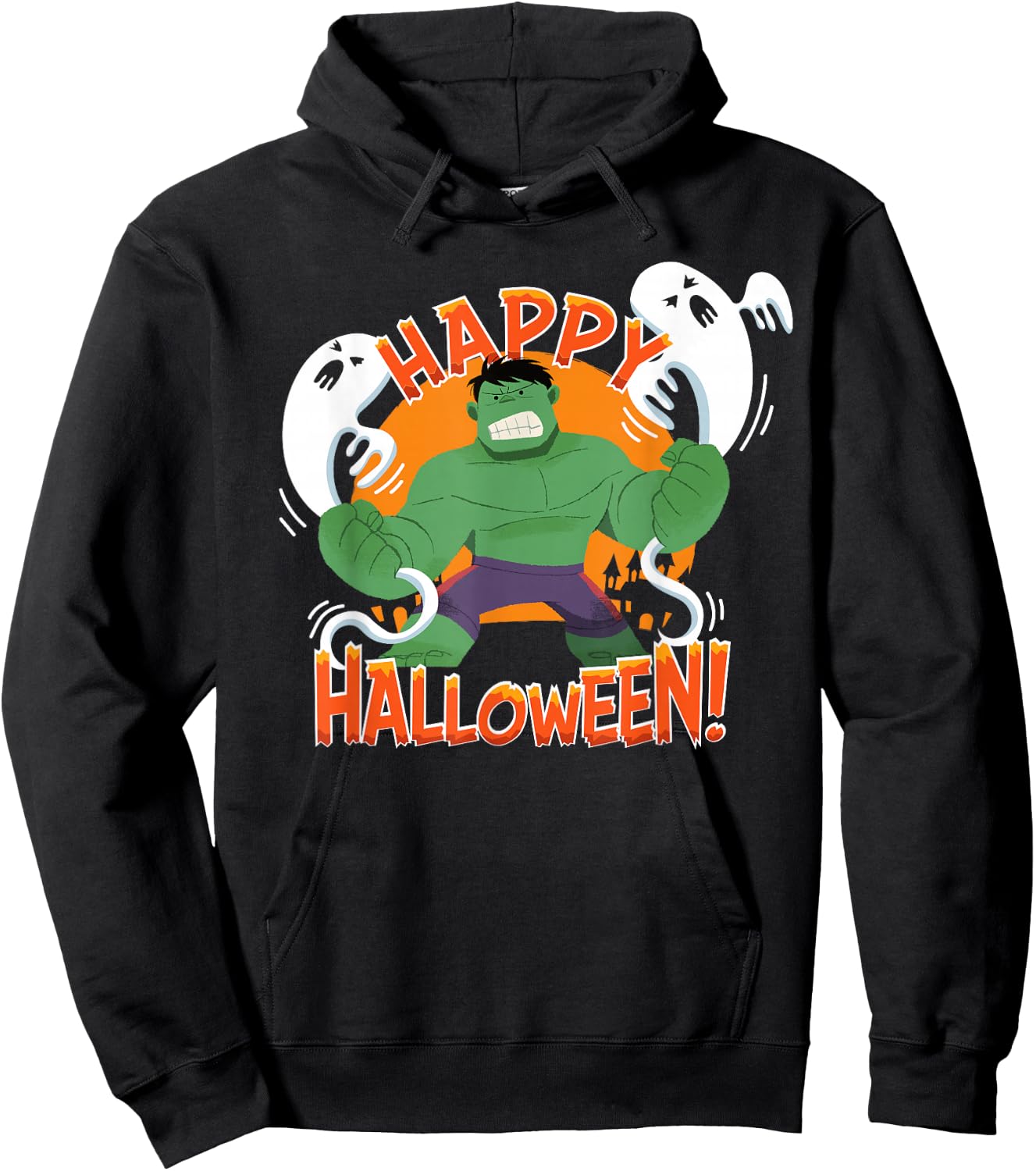 Marvel Hulk Happy Halloween Hoodie - Hoodie | Black