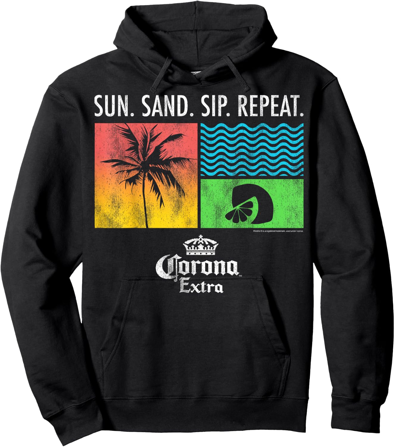 Officially Licensed Corona Merchandise Custom Hoodie - Hoodie | Black
